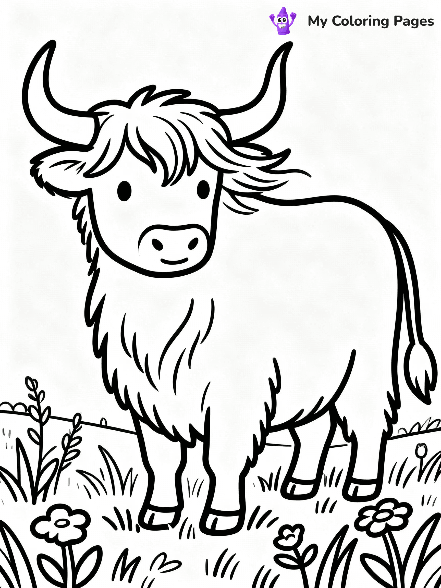 Cow Coloring Pages - 26