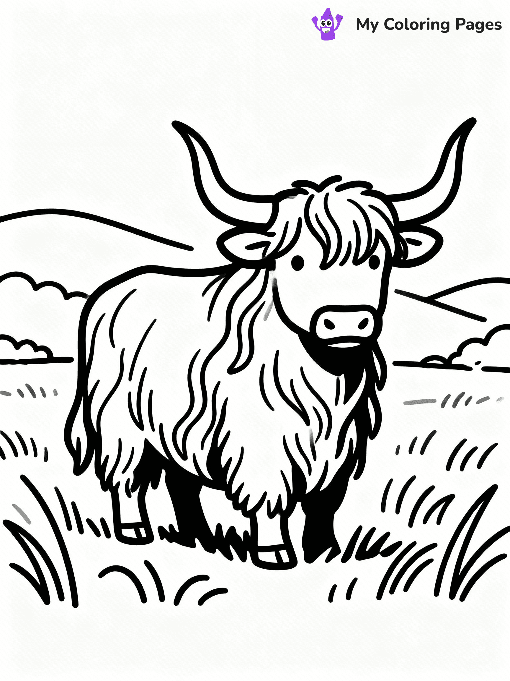 Cow Coloring Pages - 25