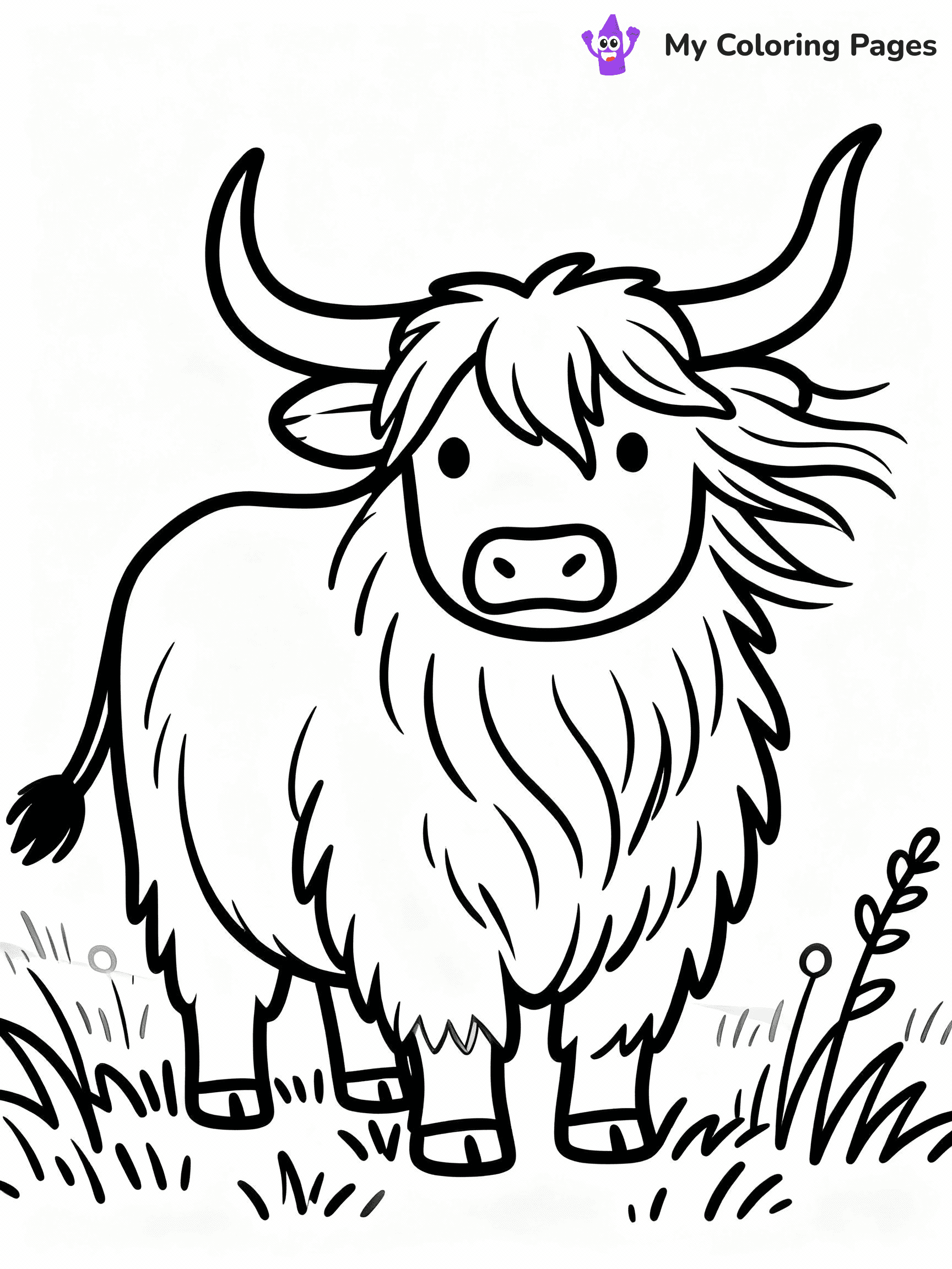 Cow Coloring Pages - 24