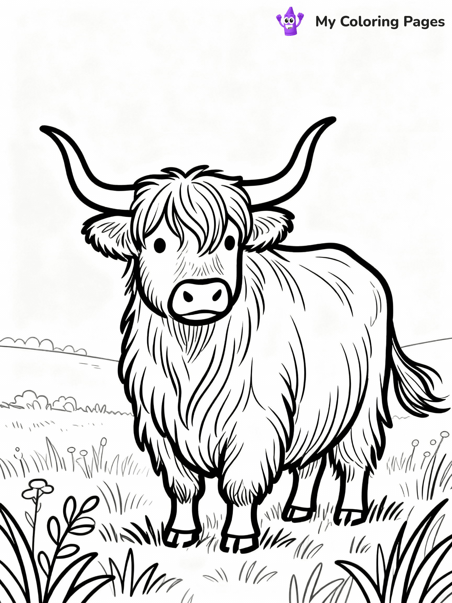 Cow Coloring Pages - 23