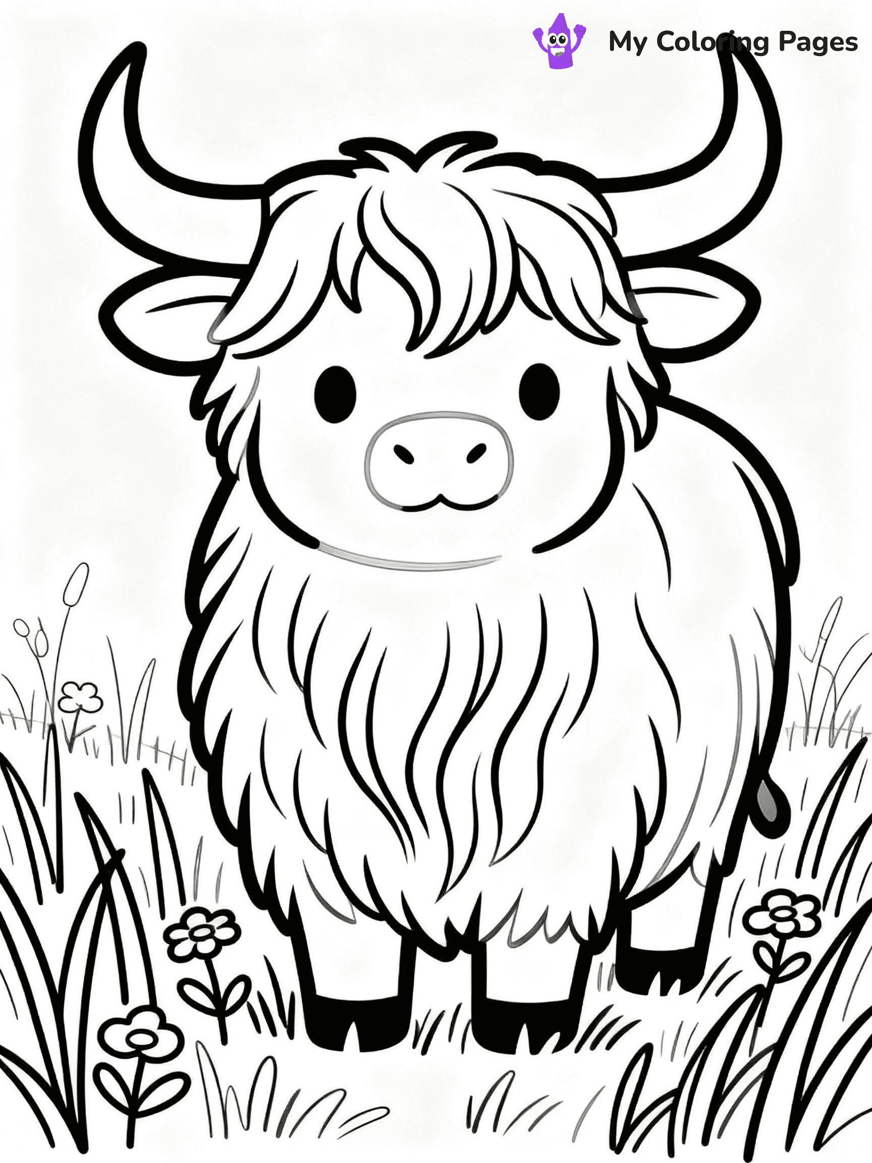 Cow Coloring Pages - 21