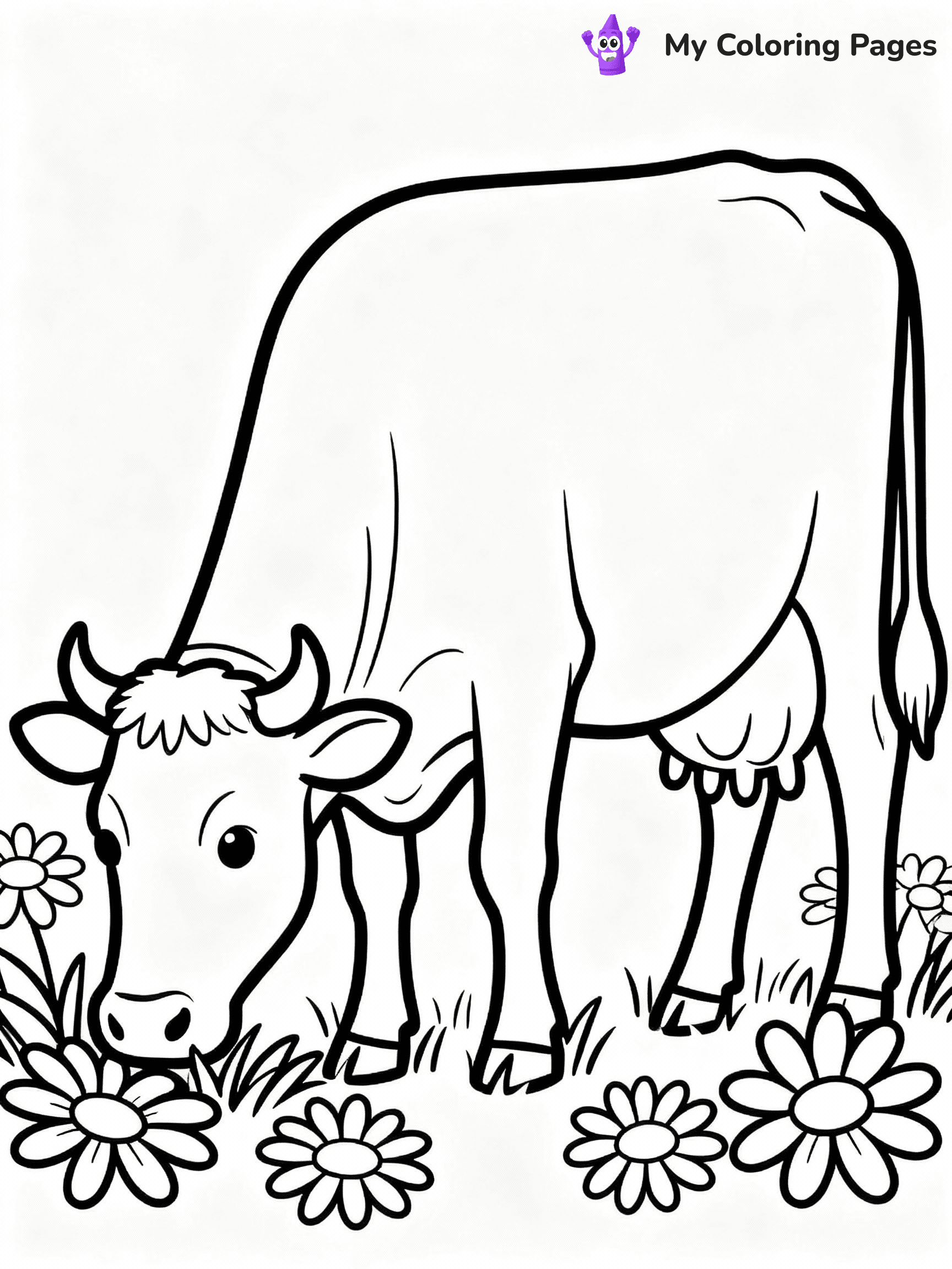 Cow Coloring Pages - 20