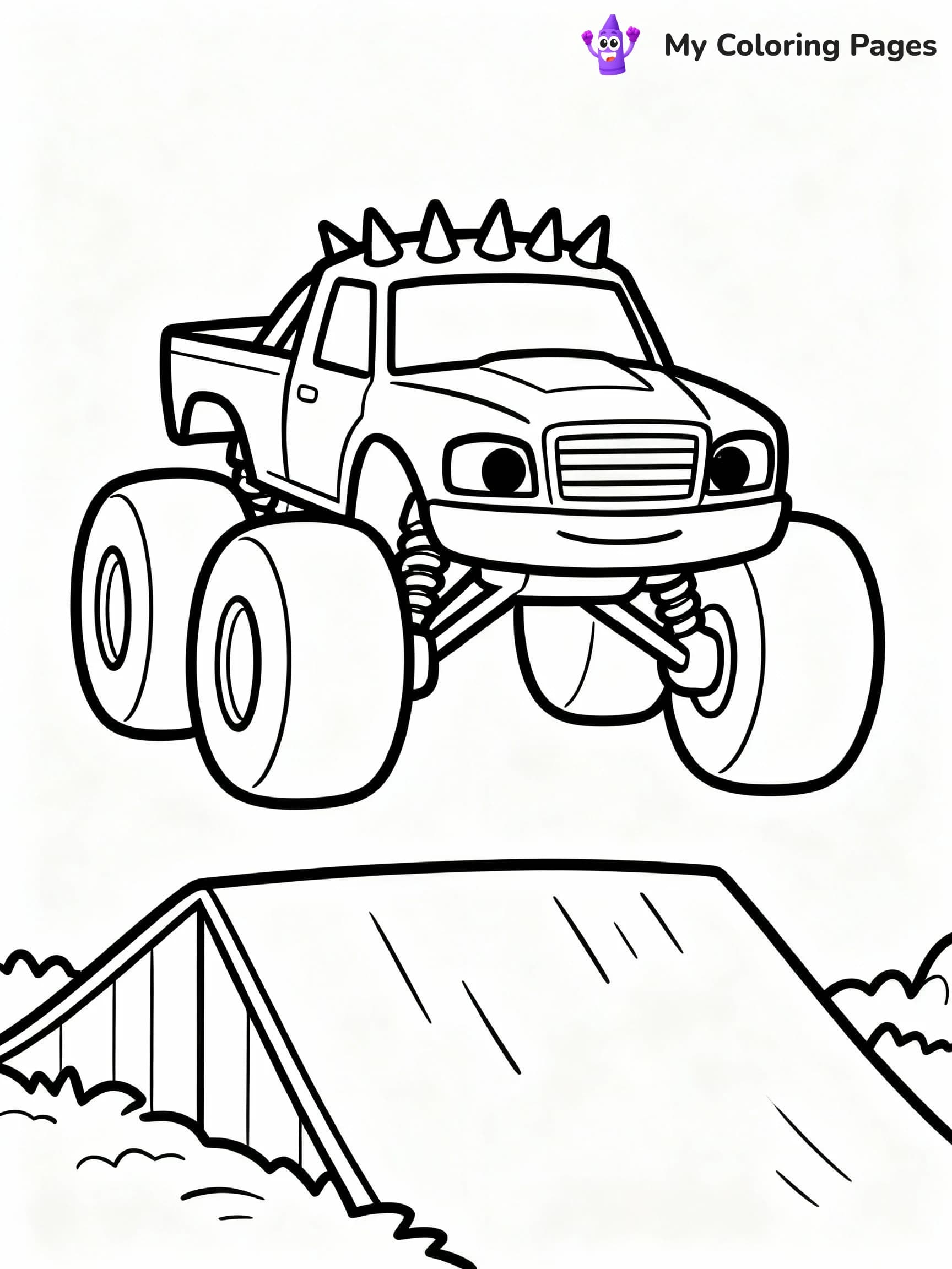 Monster Truck Coloring Pages - 23