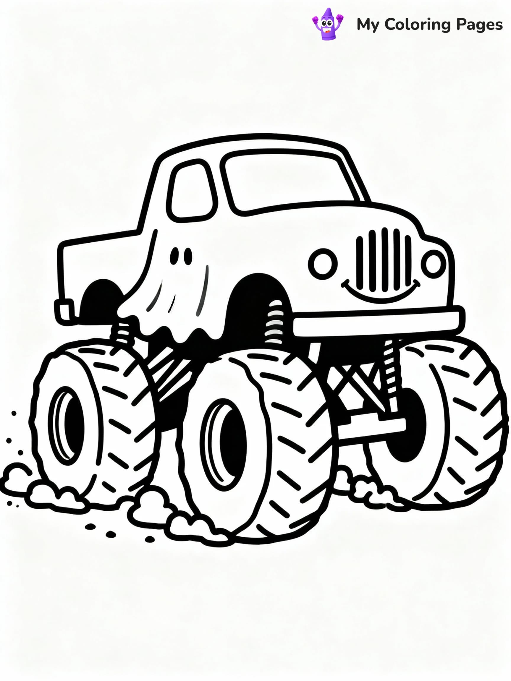 Monster Truck Coloring Pages - 14