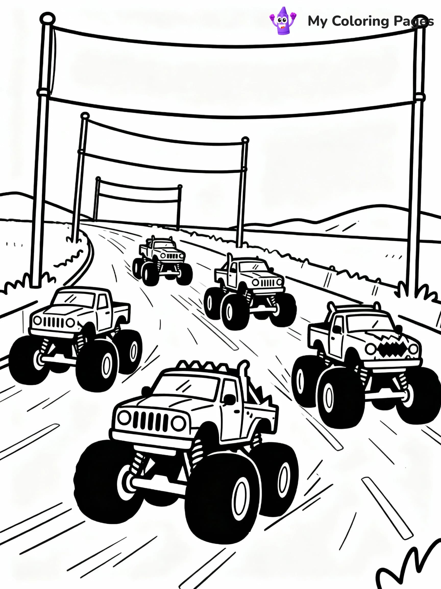 Monster Truck Coloring Pages - 10