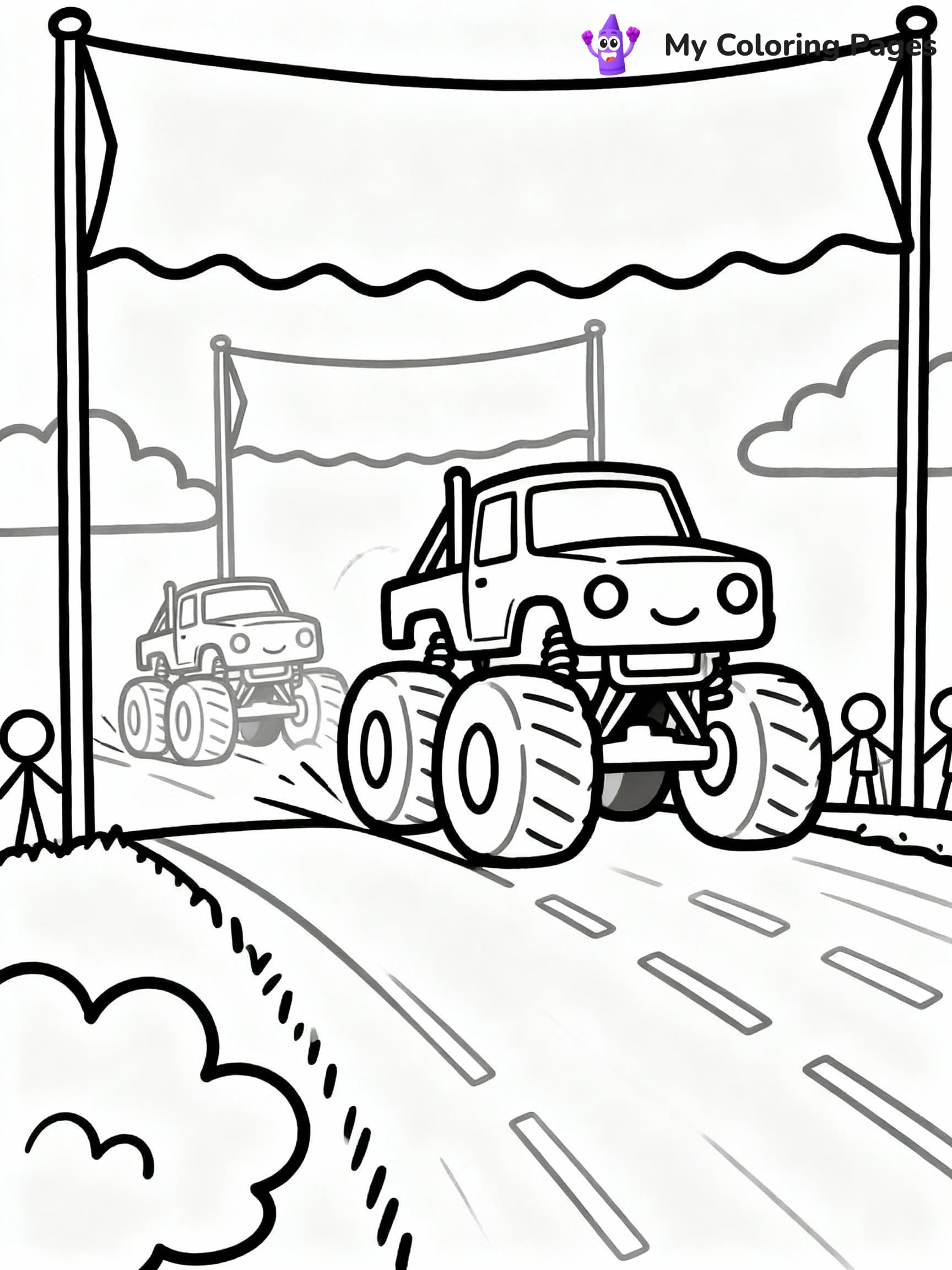 Monster Truck Coloring Pages - 9