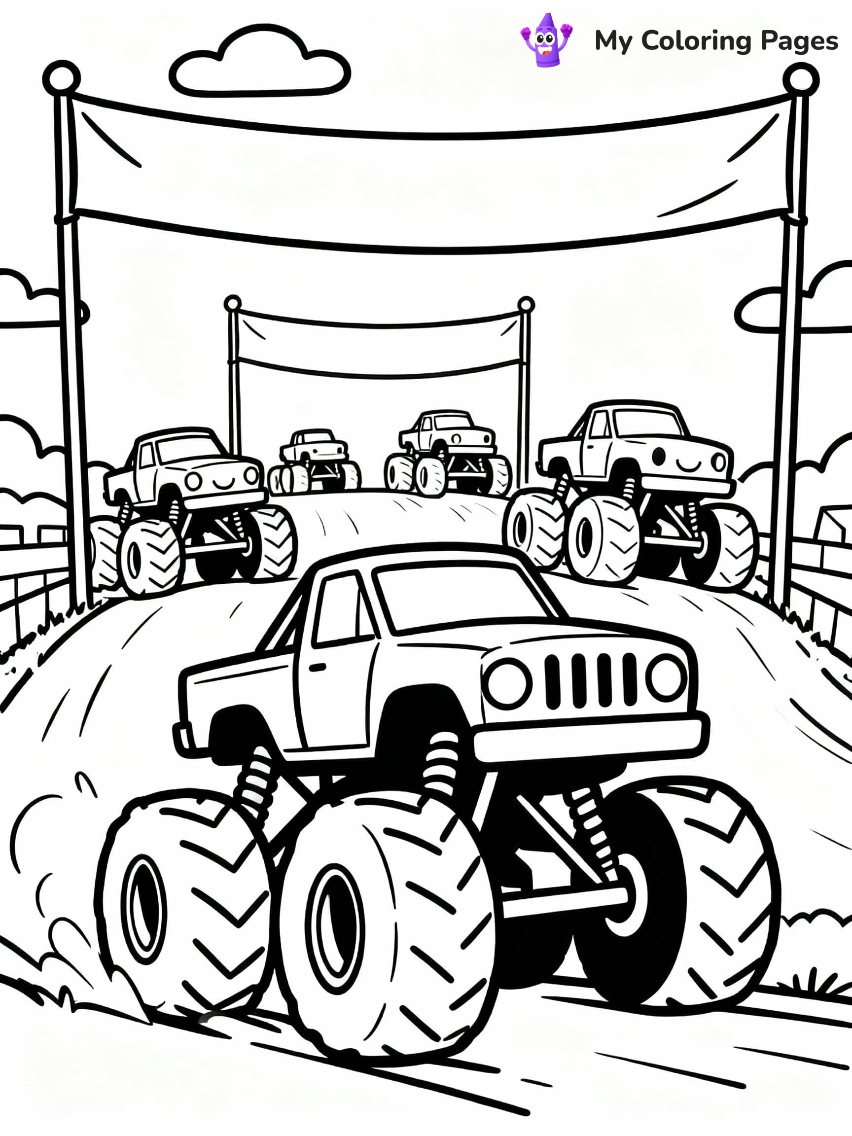 Monster Truck Coloring Pages - 8