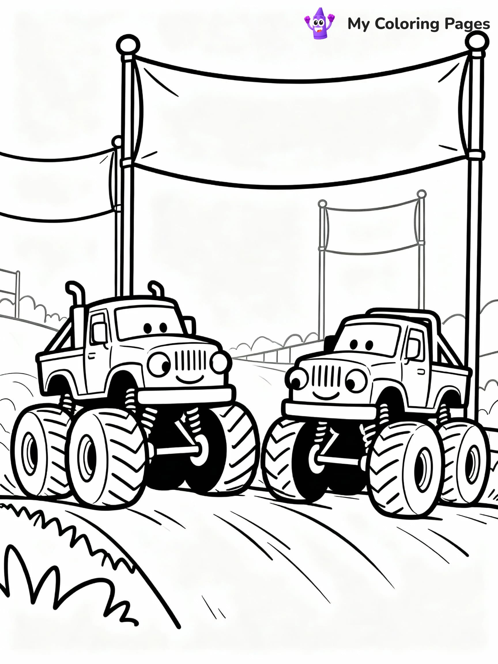 Monster Truck Coloring Pages - 7