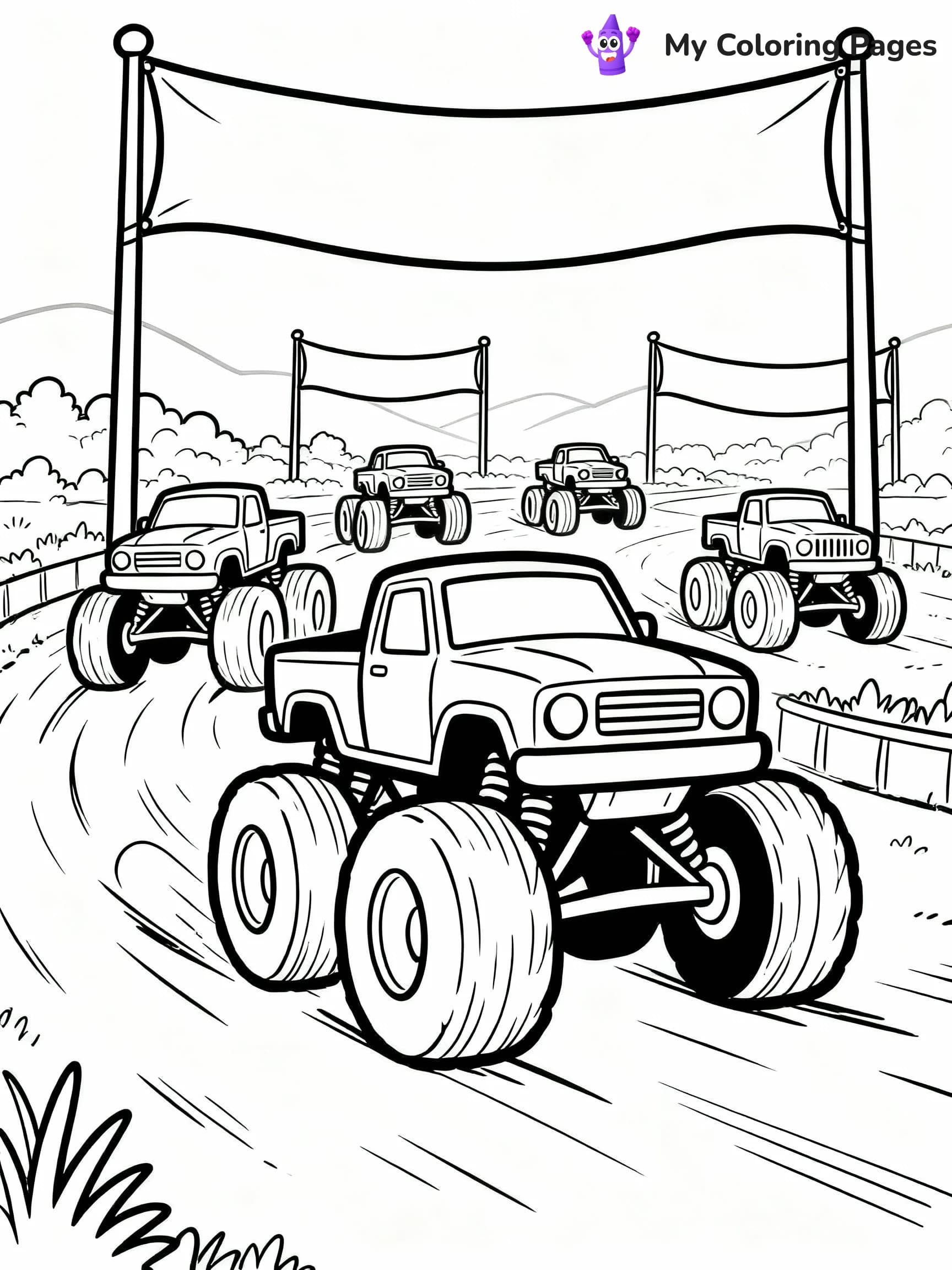 Monster Truck Coloring Pages - 6