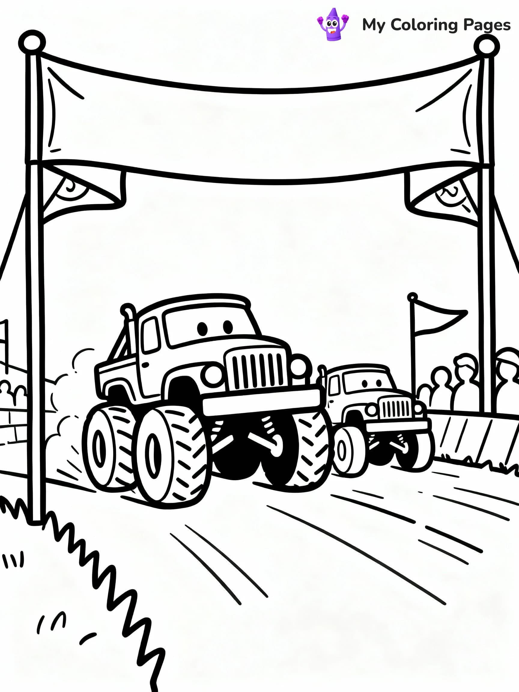 Monster Truck Coloring Pages - 4