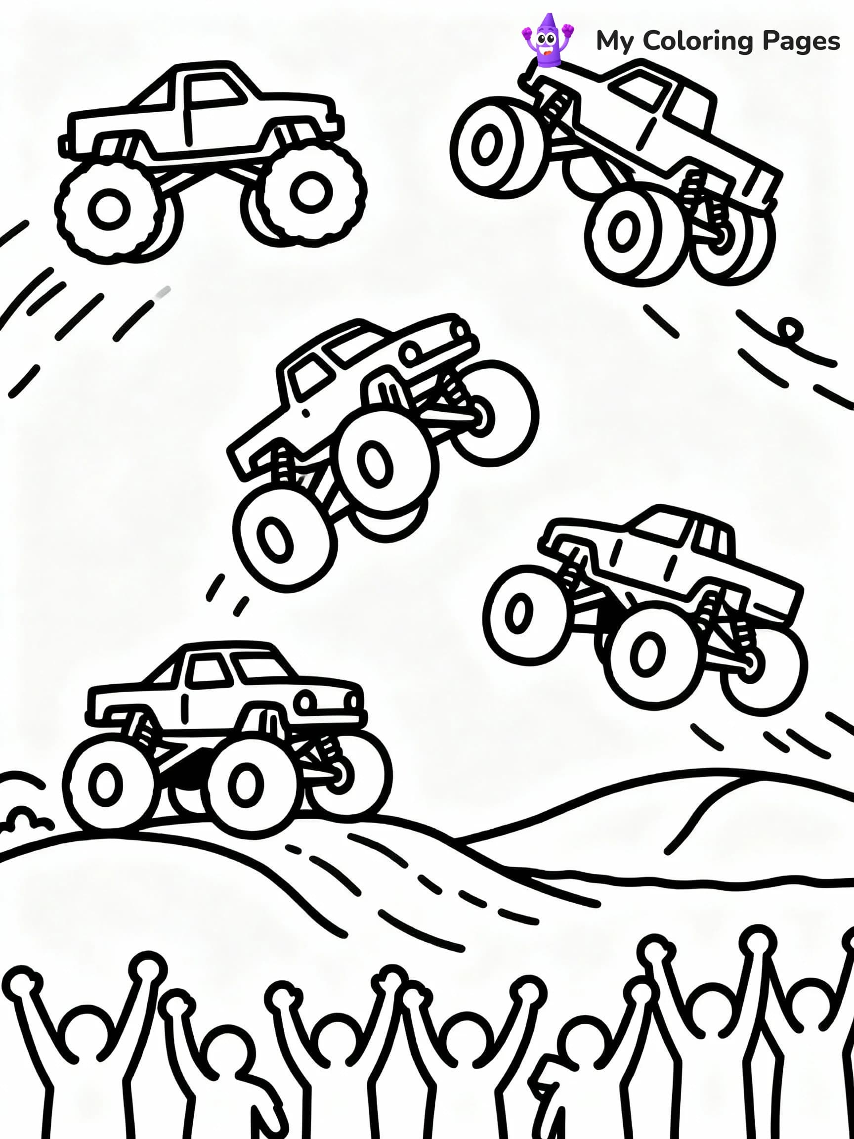 Monster Truck Coloring Pages - 1