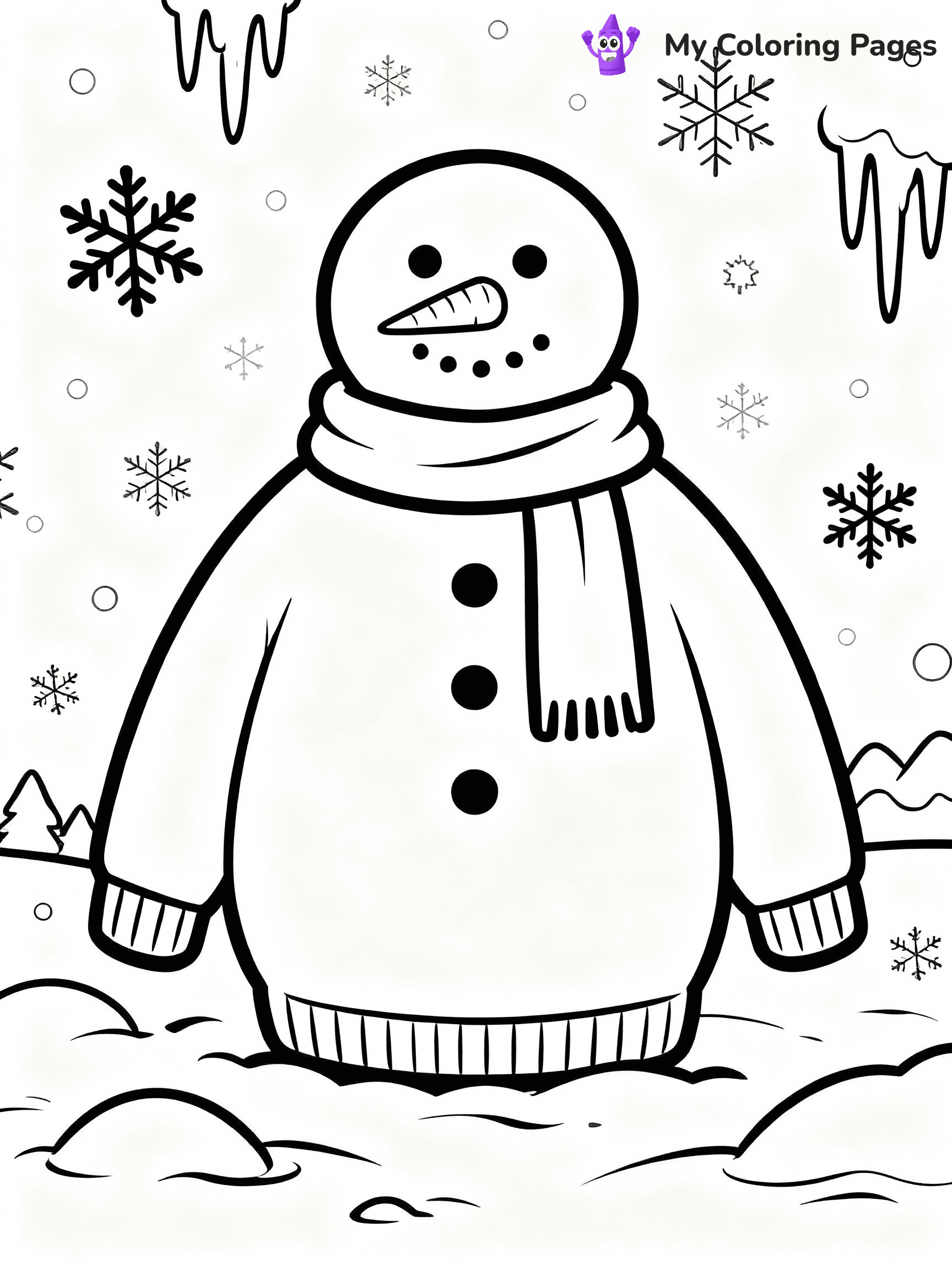 Ugly Sweater Coloring Pages - 18
