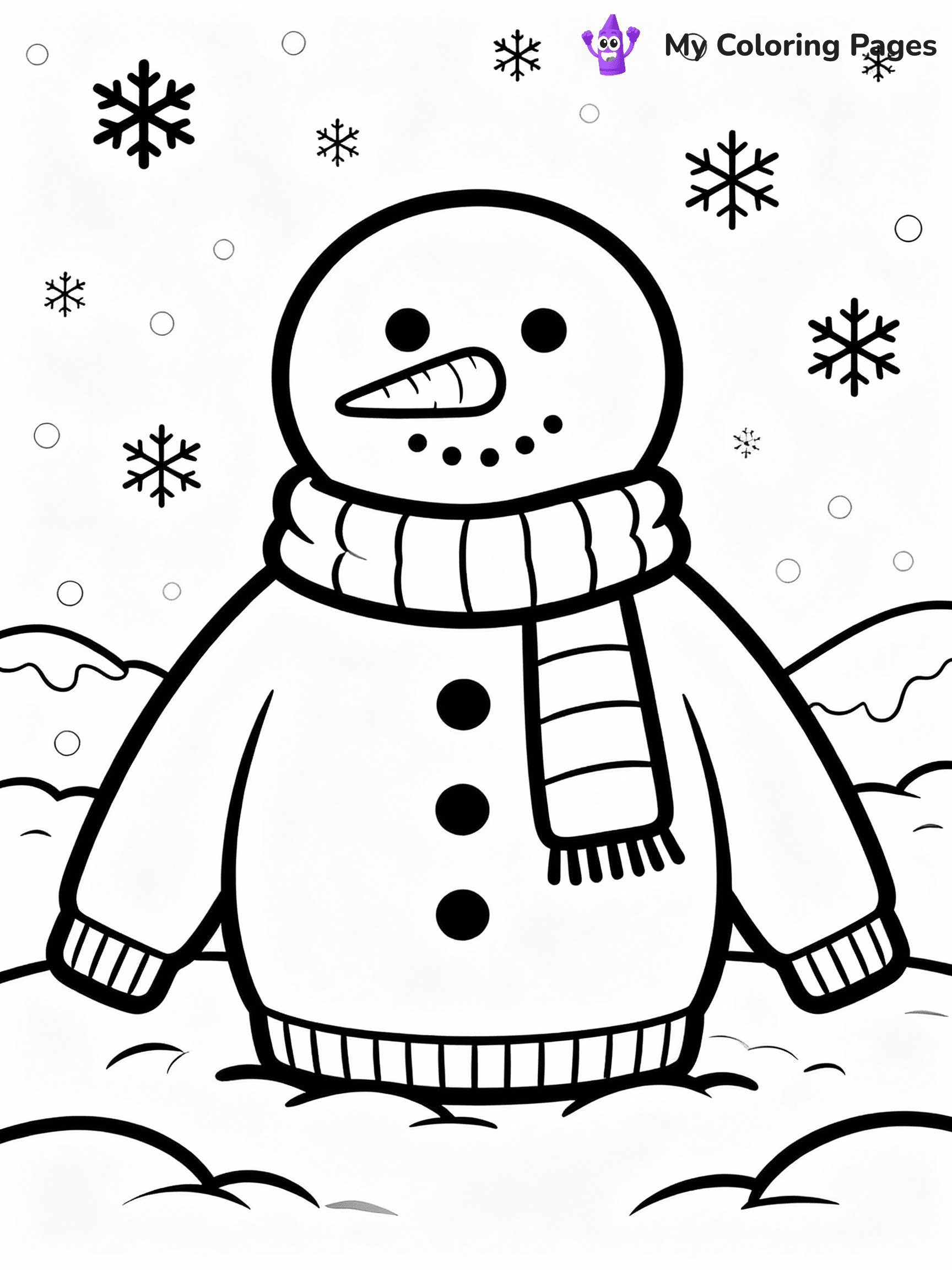 Ugly Sweater Coloring Pages - 17
