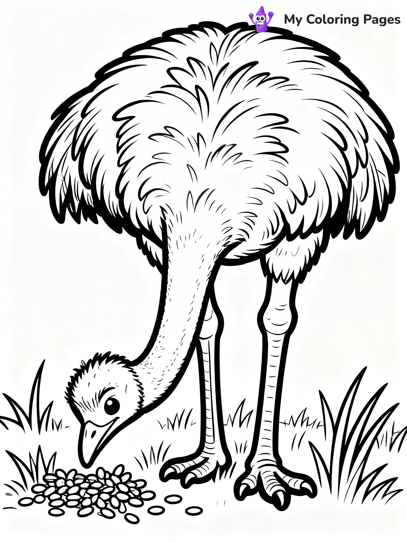 Emu Coloring Pages - 27