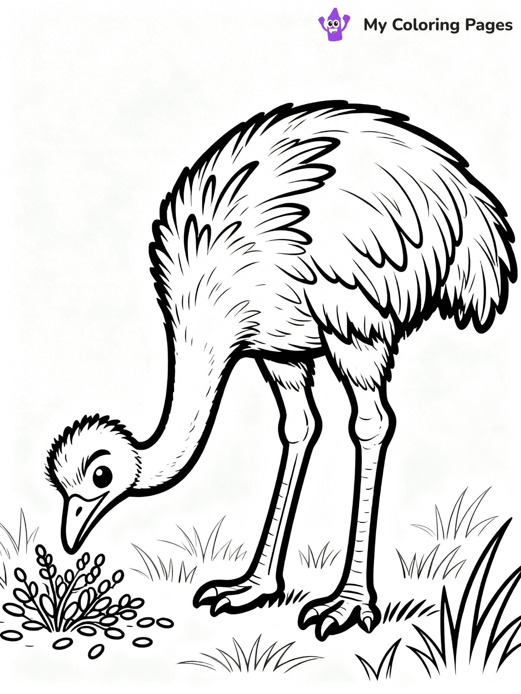Emu Coloring Pages - 22