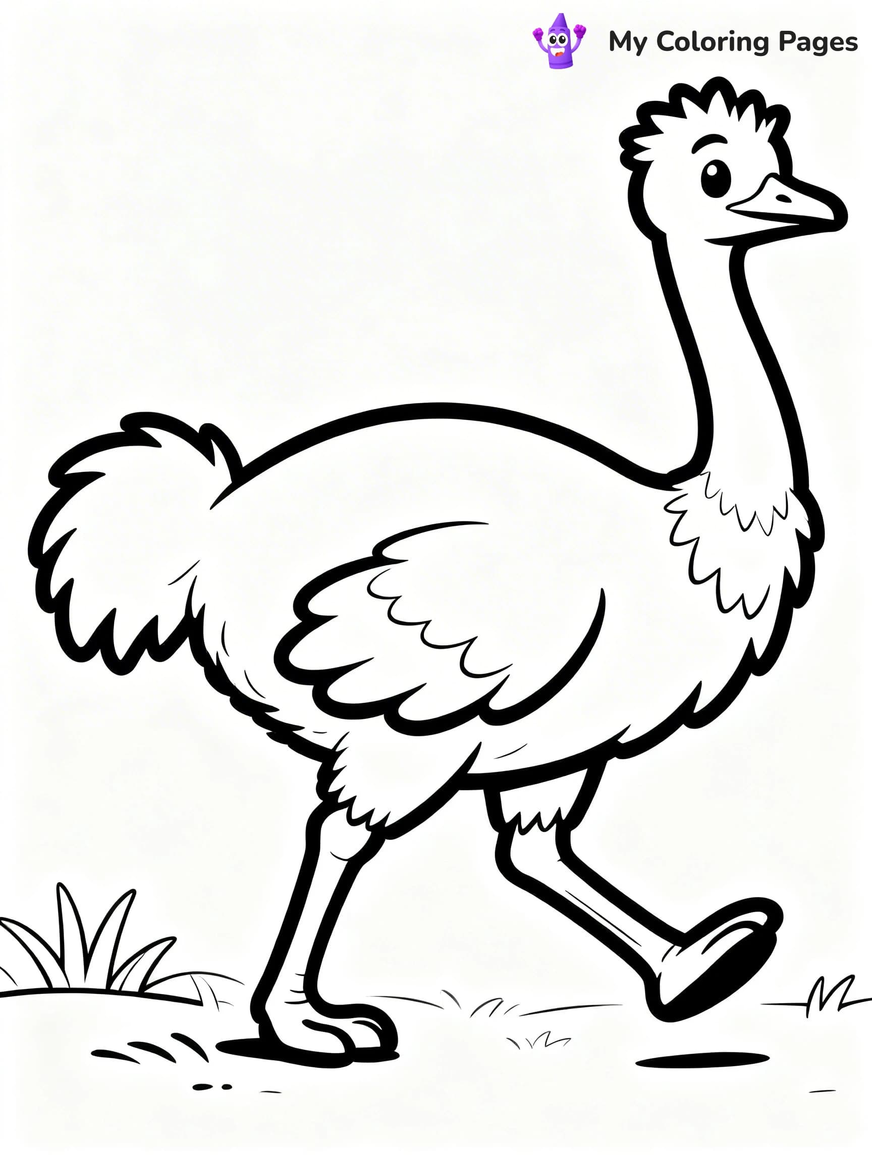 Emu Coloring Pages - 6