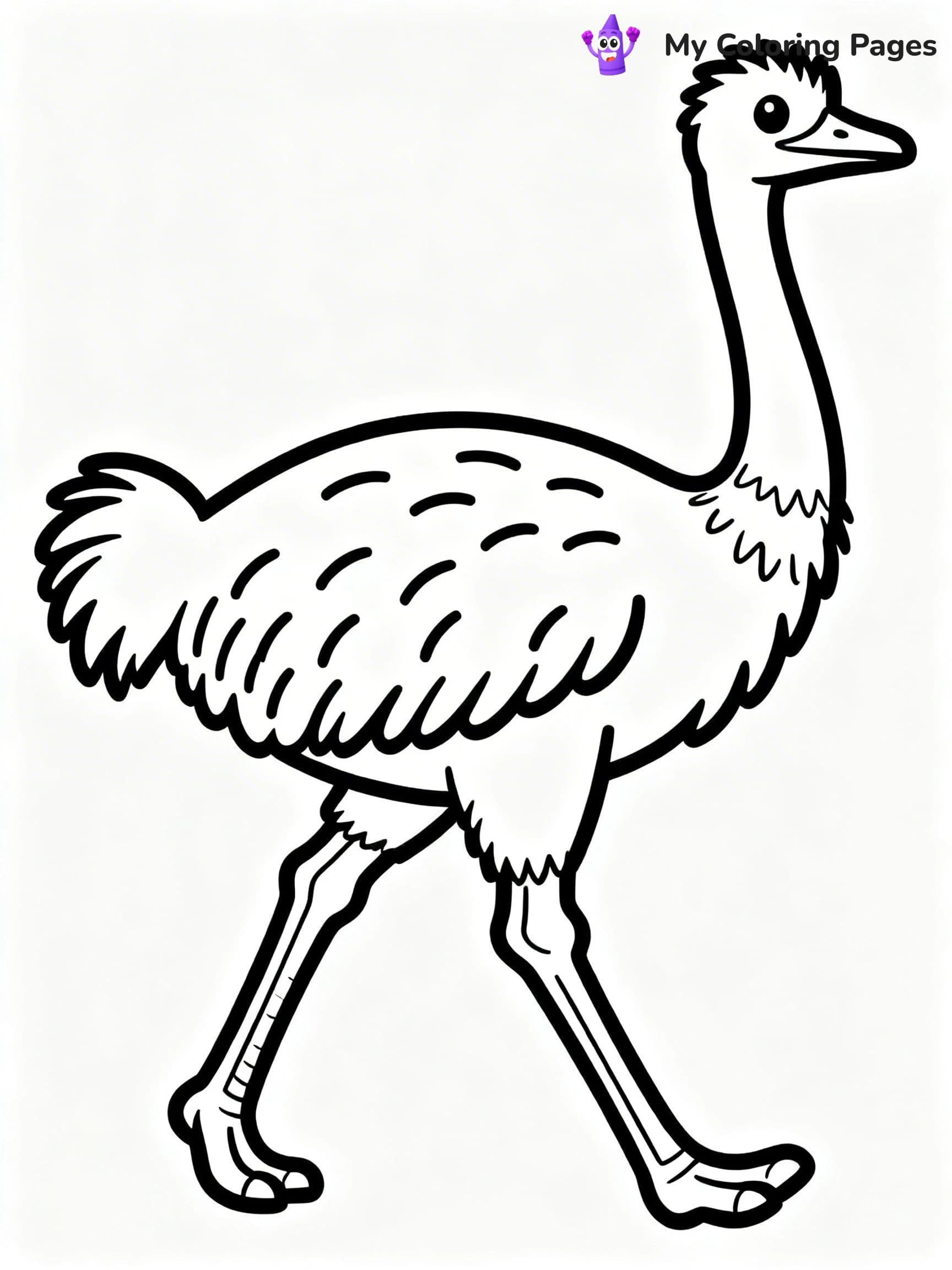 Emu Coloring Pages - 5