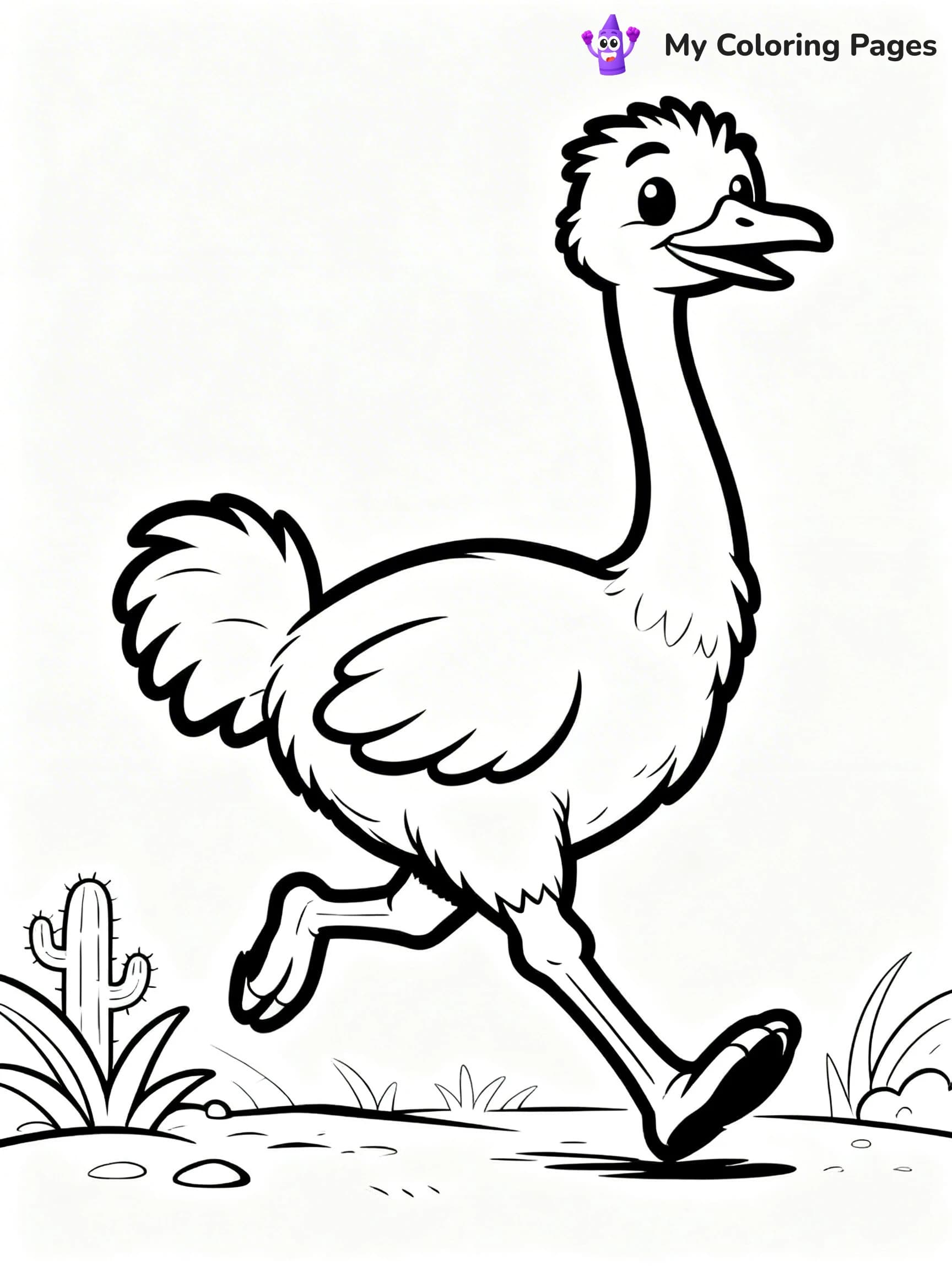 Emu Coloring Pages - 2