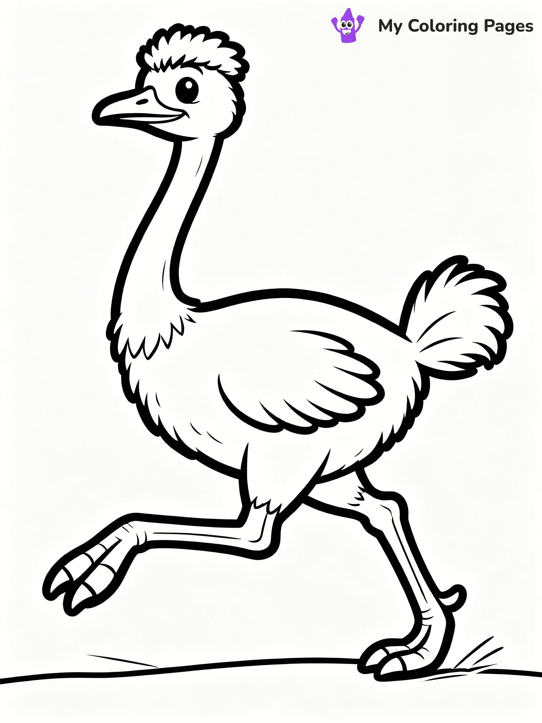 Emu Coloring Pages - 1
