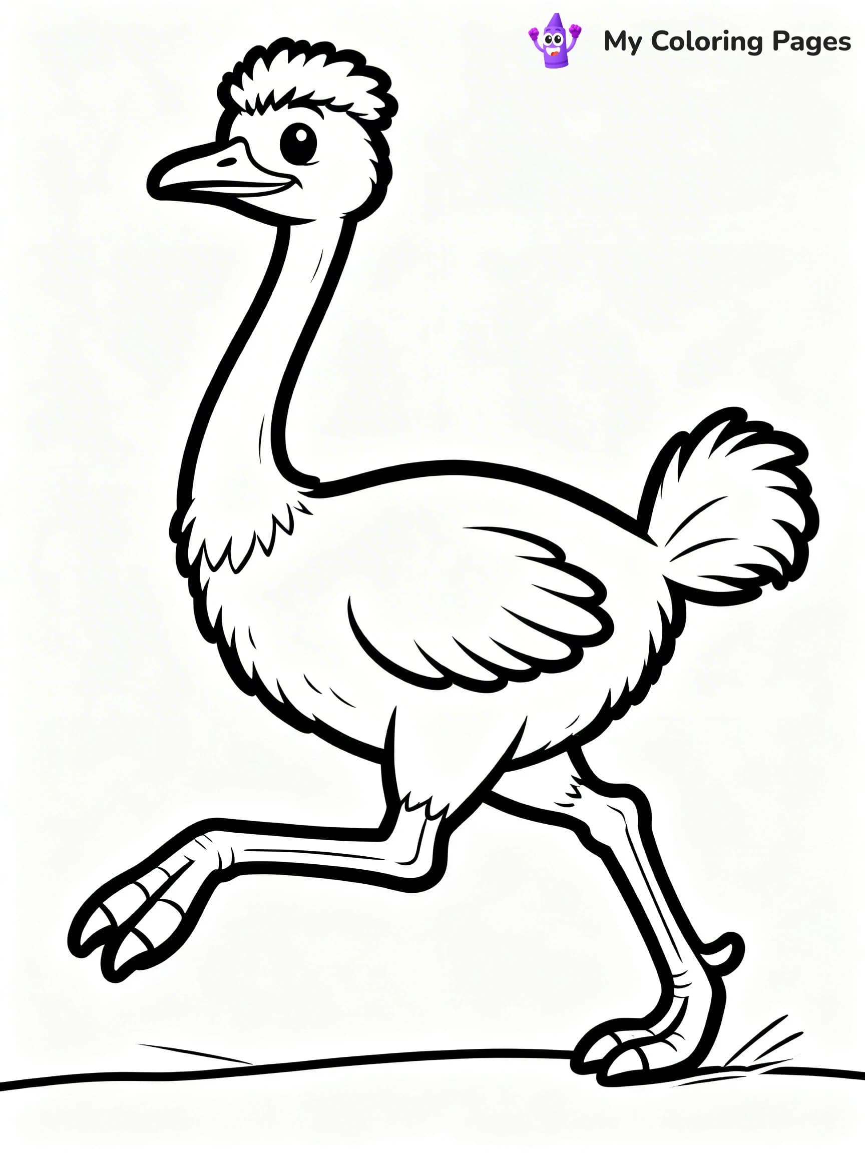 Emu Coloring Pages - 1