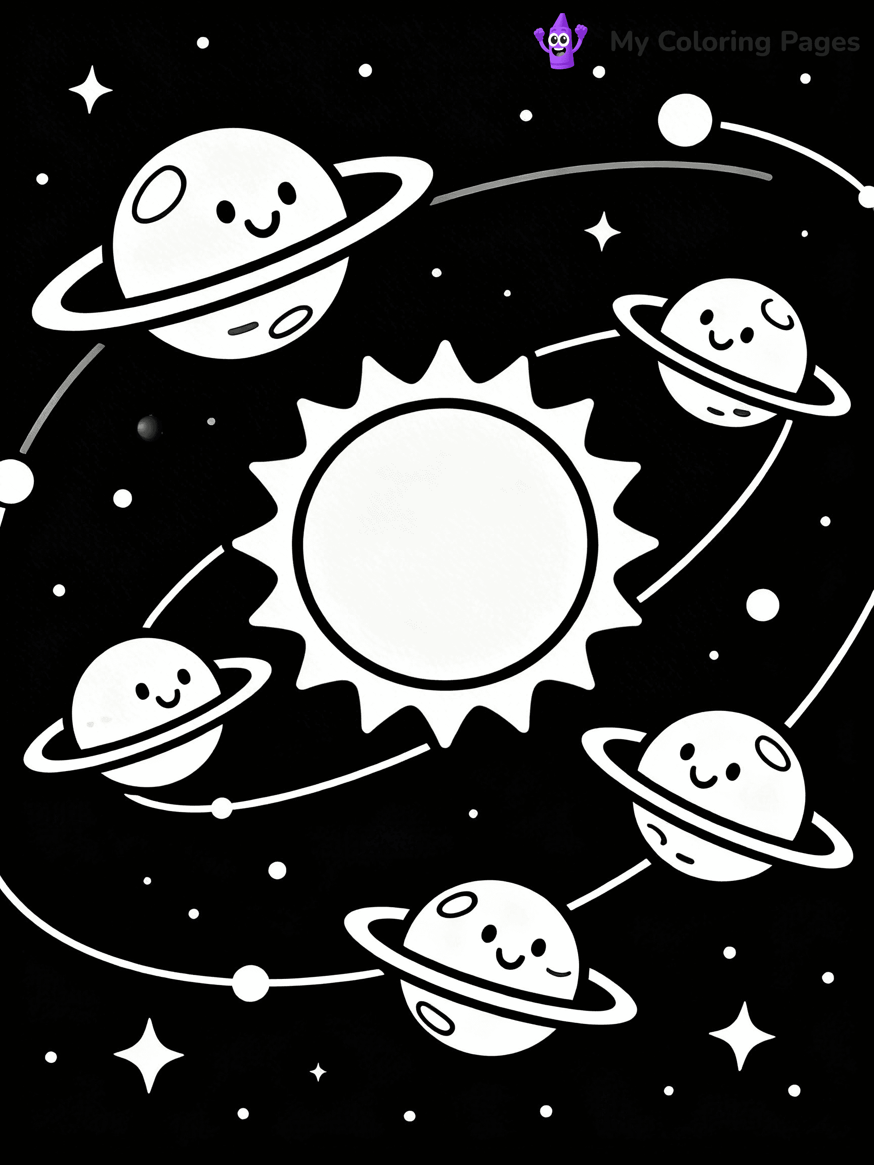 Galaxy Coloring Pages - 29