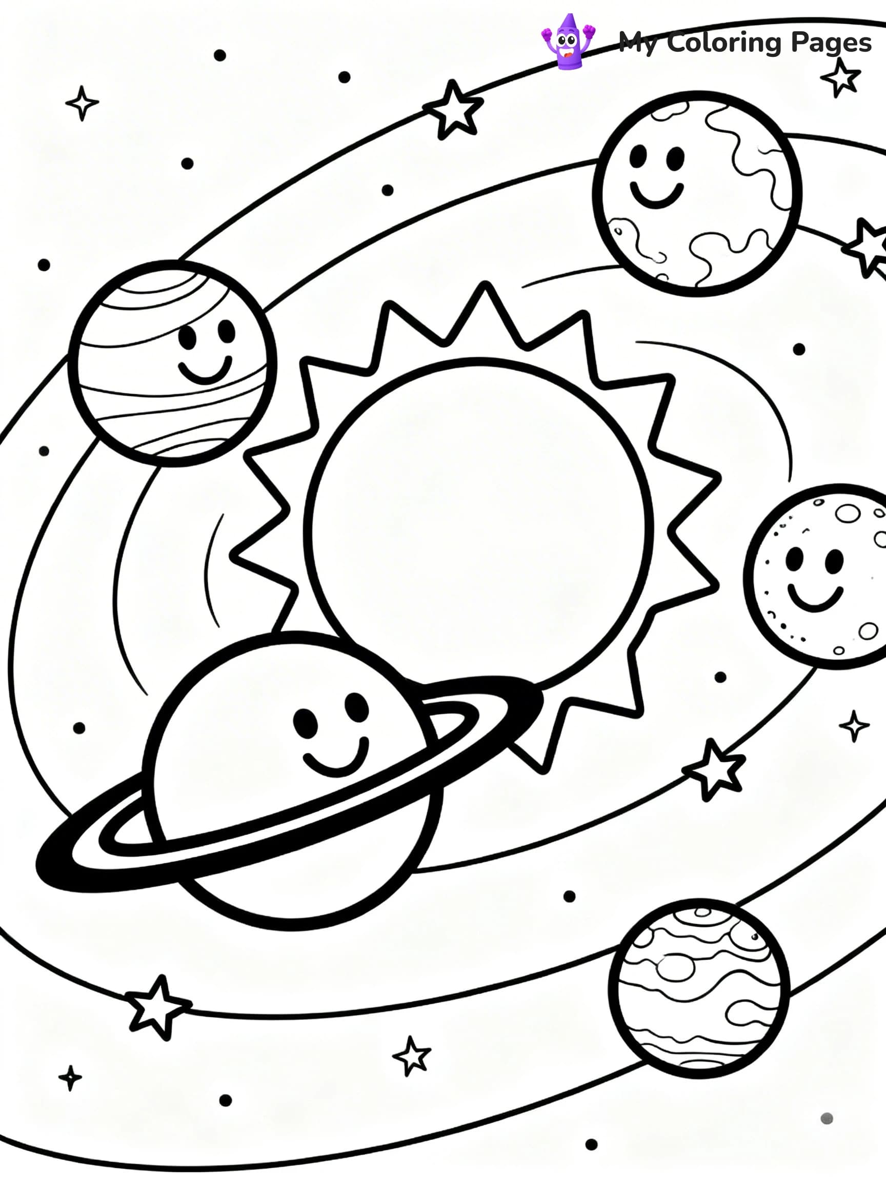 Galaxy Coloring Pages - 22