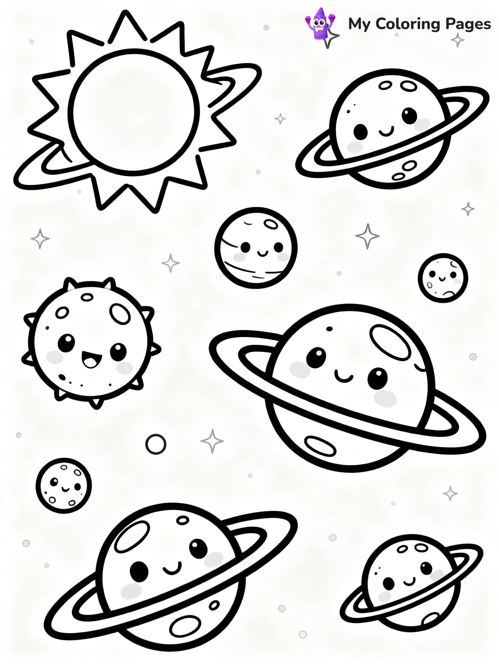 Galaxy Coloring Pages - 20