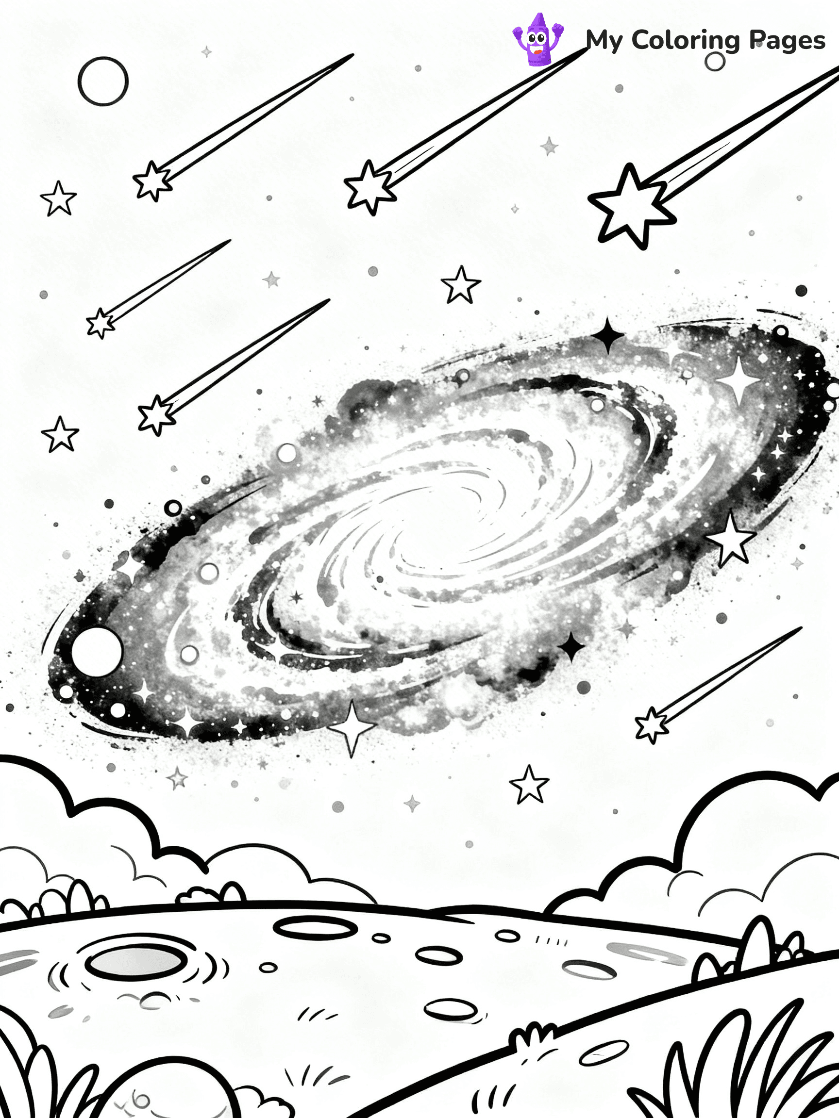 Galaxy Coloring Pages - 12