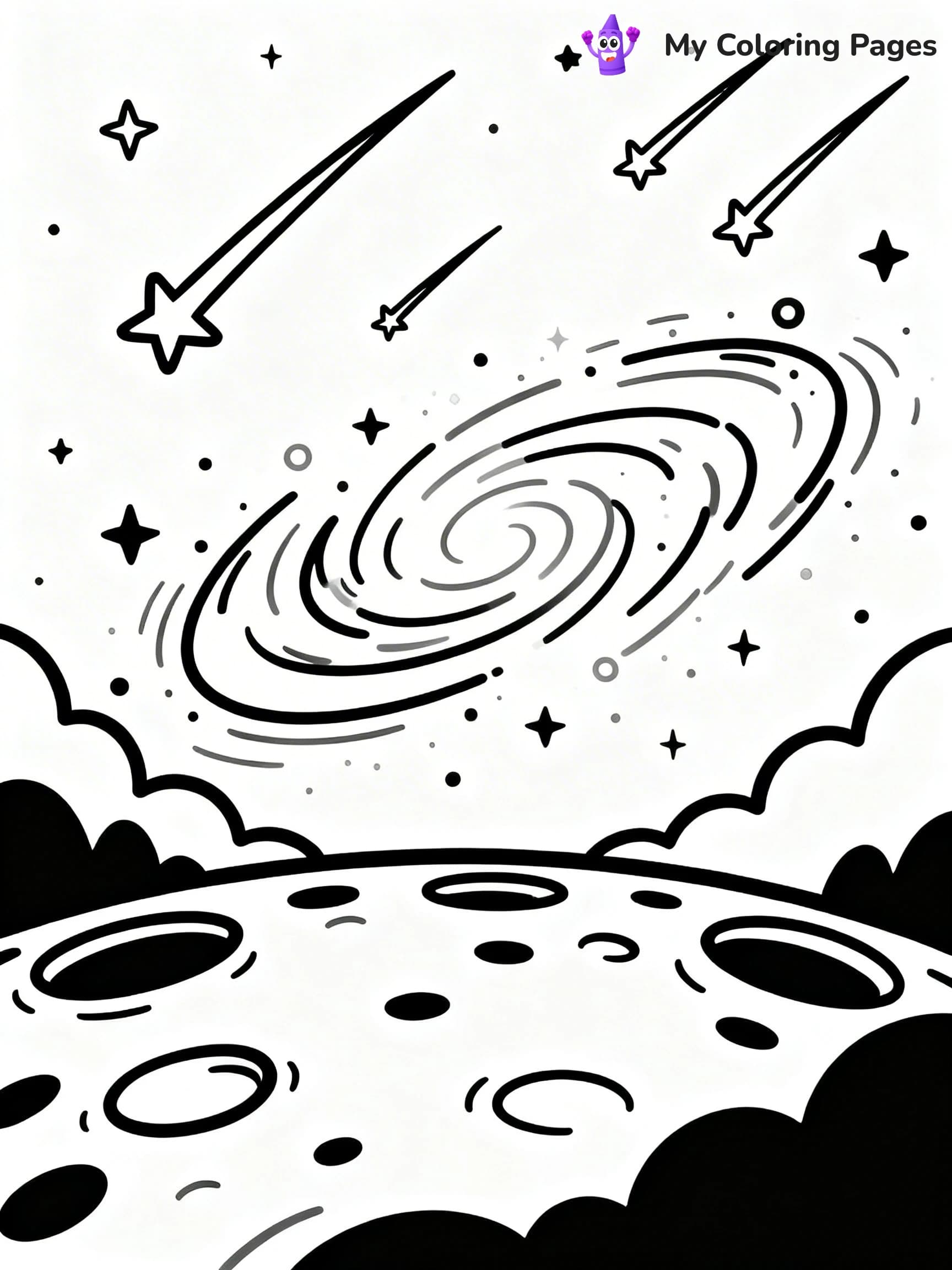 Galaxy Coloring Pages - 10