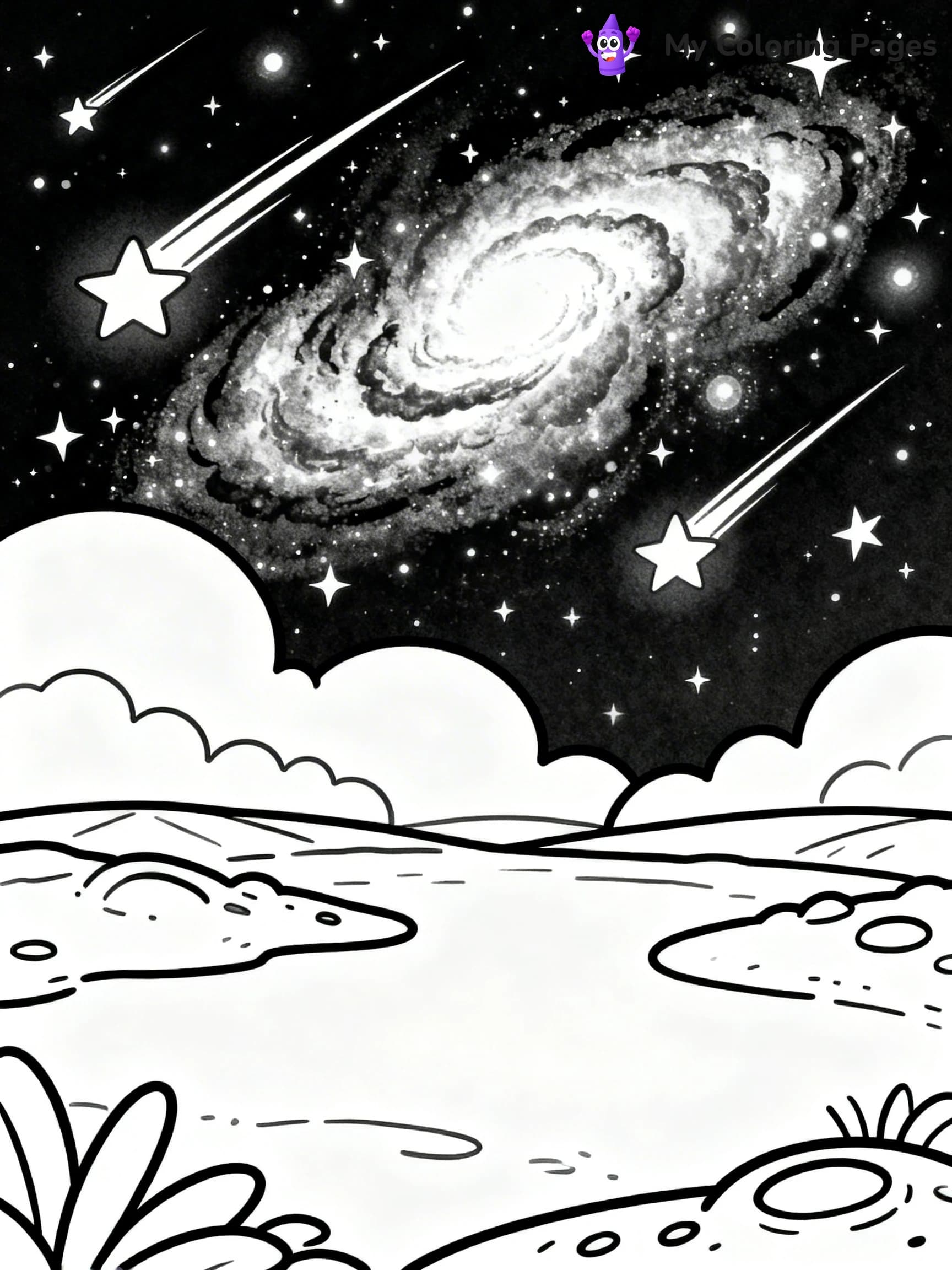 Galaxy Coloring Pages - 8