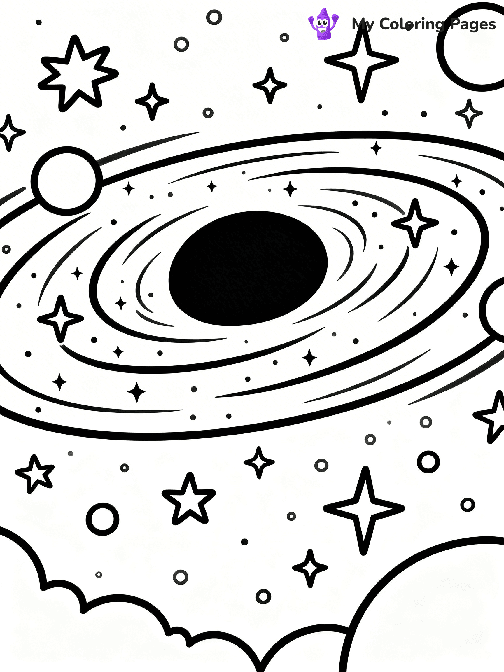 Galaxy Coloring Pages - 1