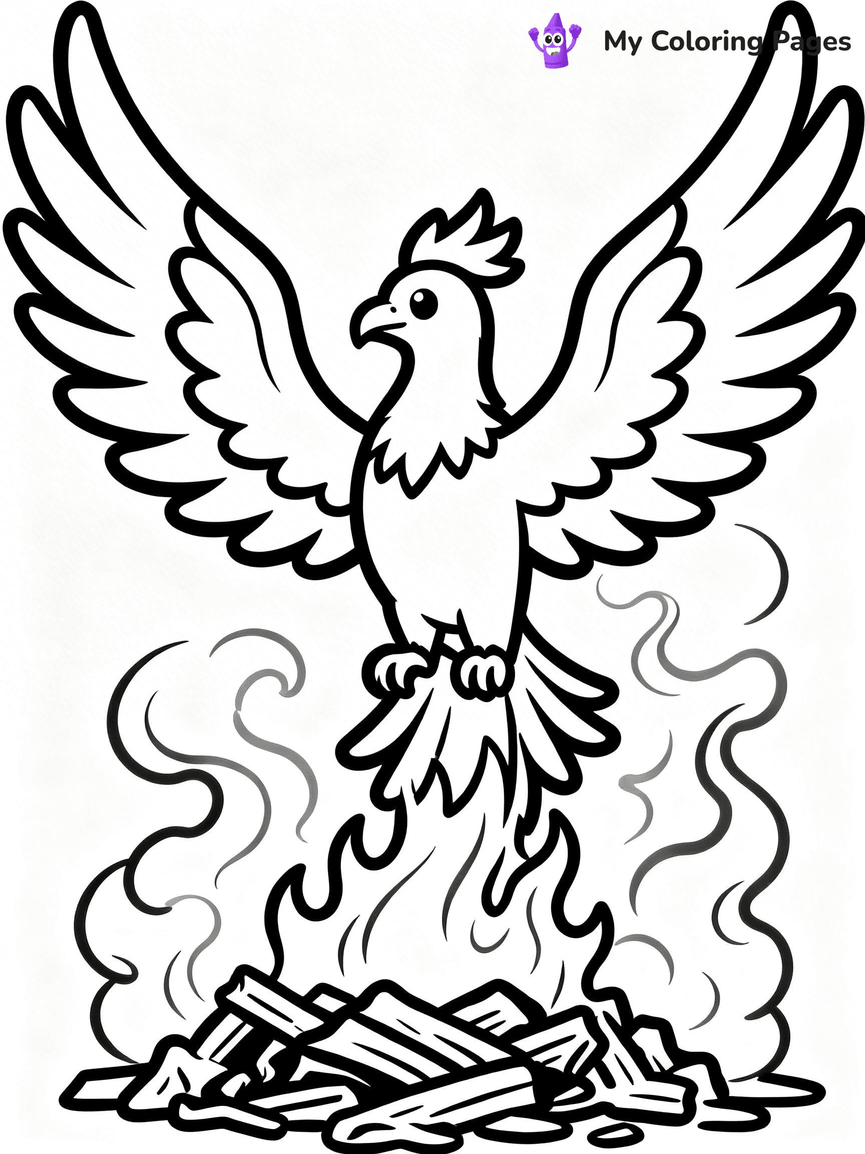 Phoenix Coloring Pages - 24