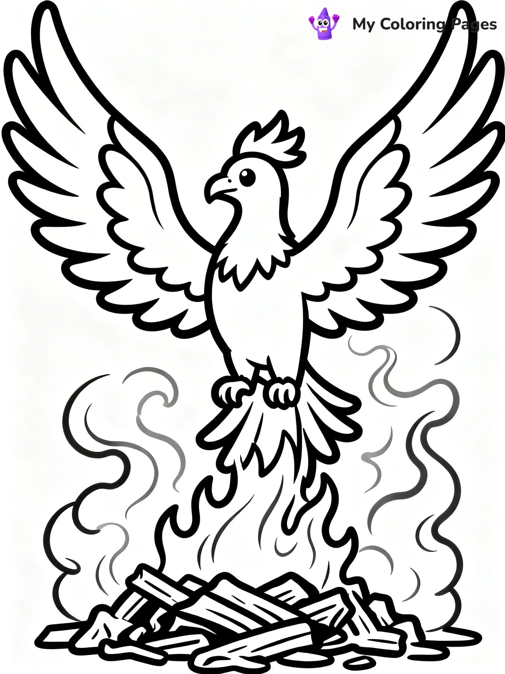 Phoenix Coloring Pages - 24