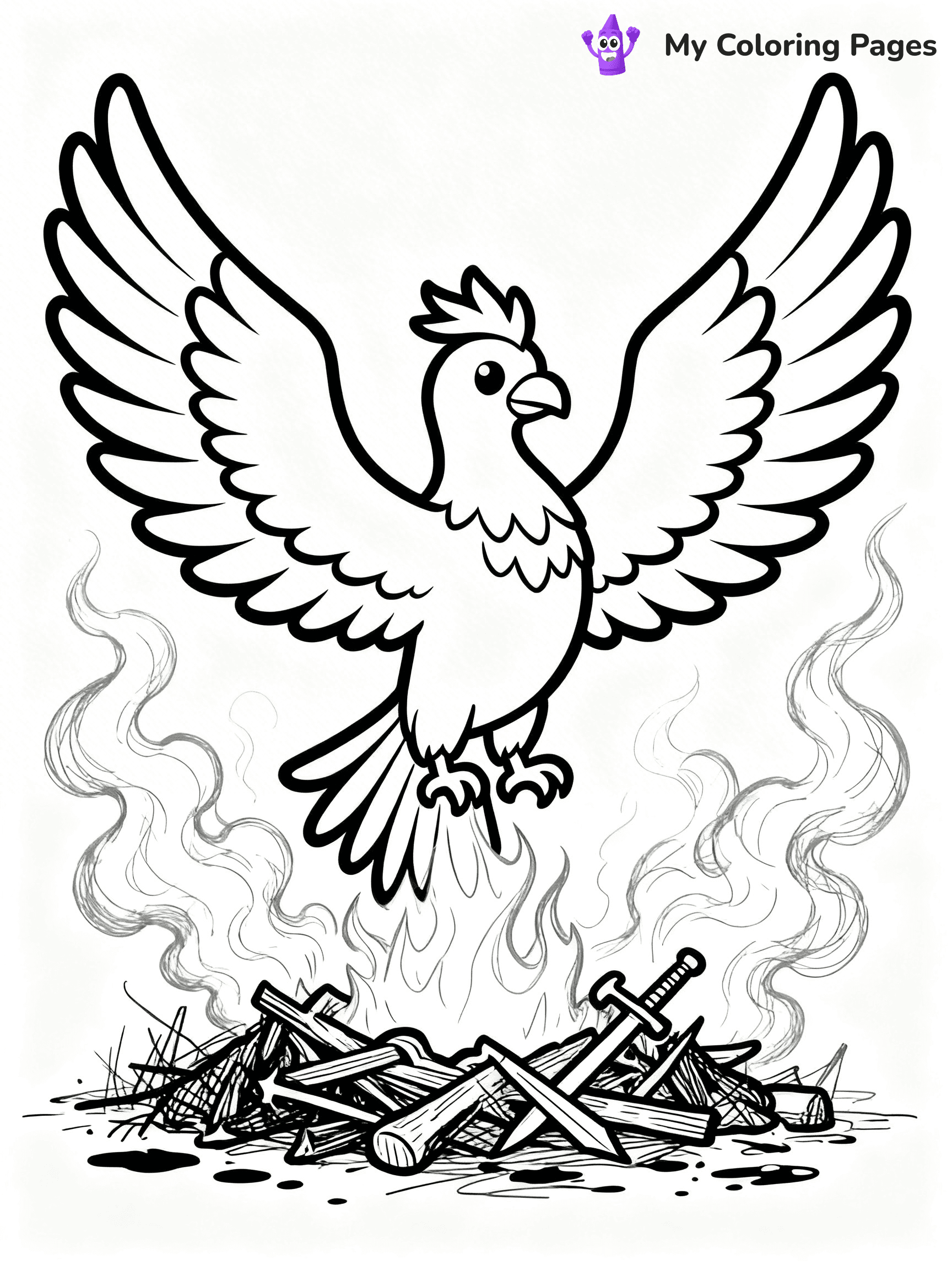 Phoenix Coloring Pages - 22