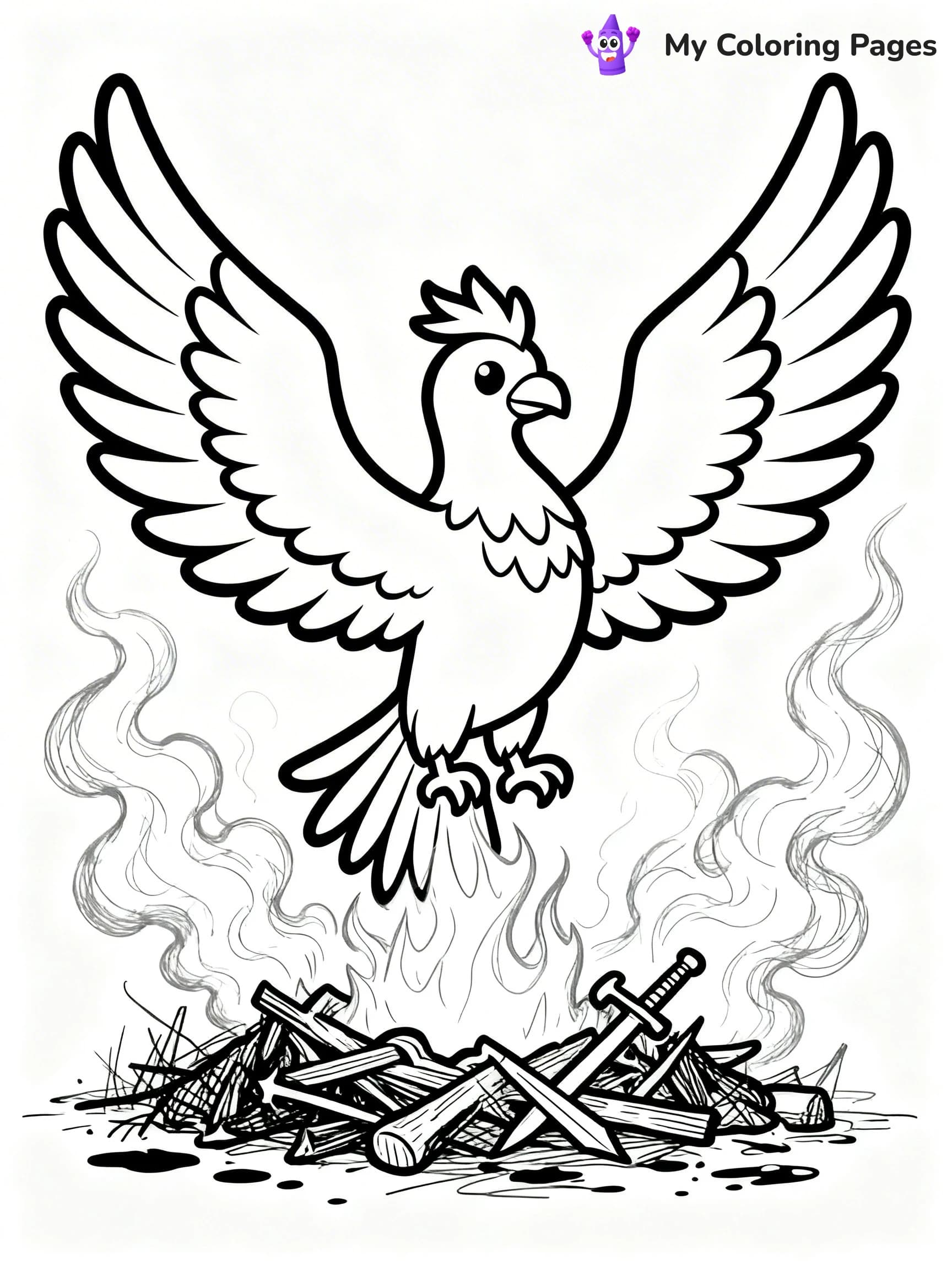 Phoenix Coloring Pages - 22