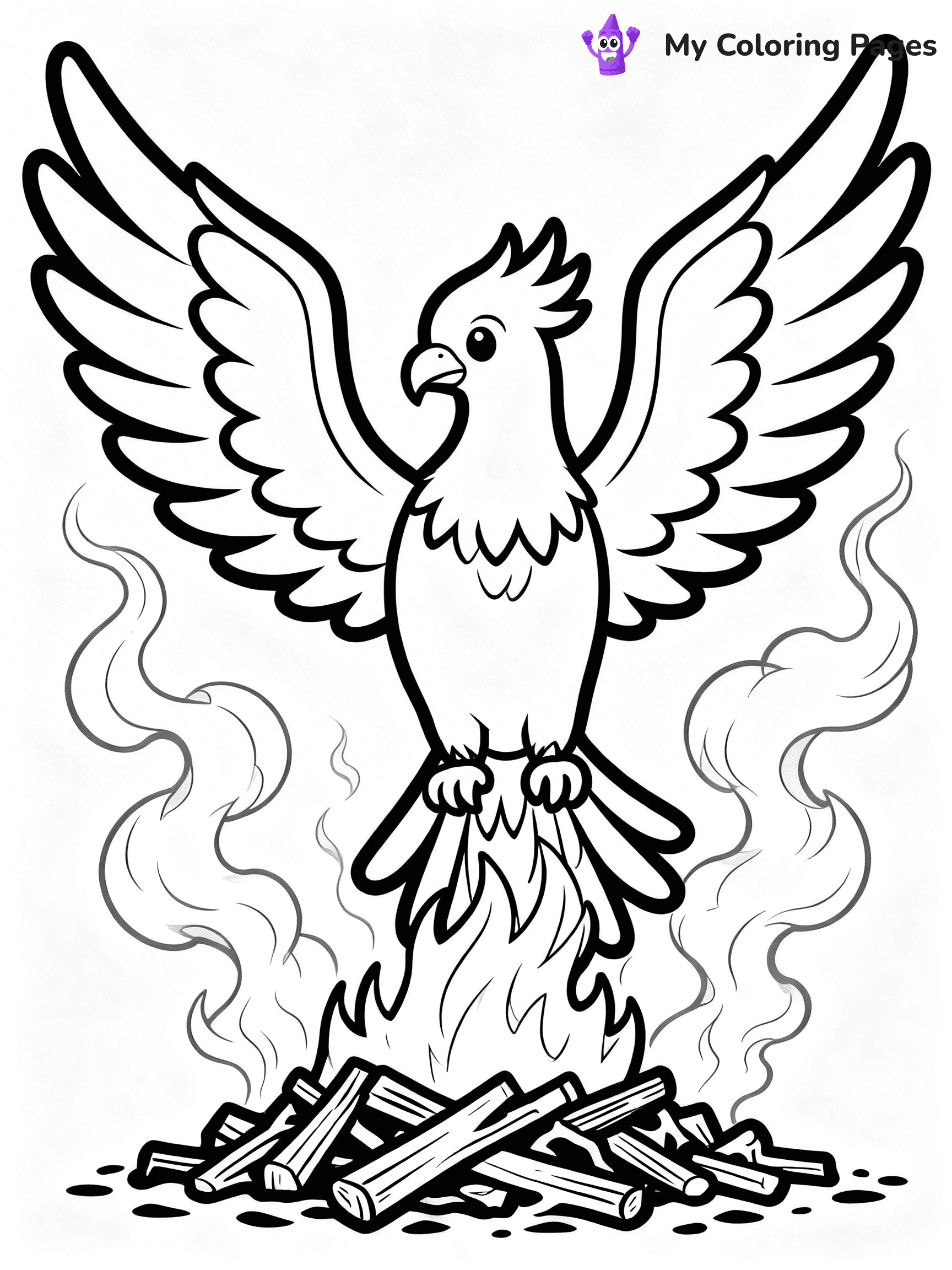 Phoenix Coloring Pages - 19