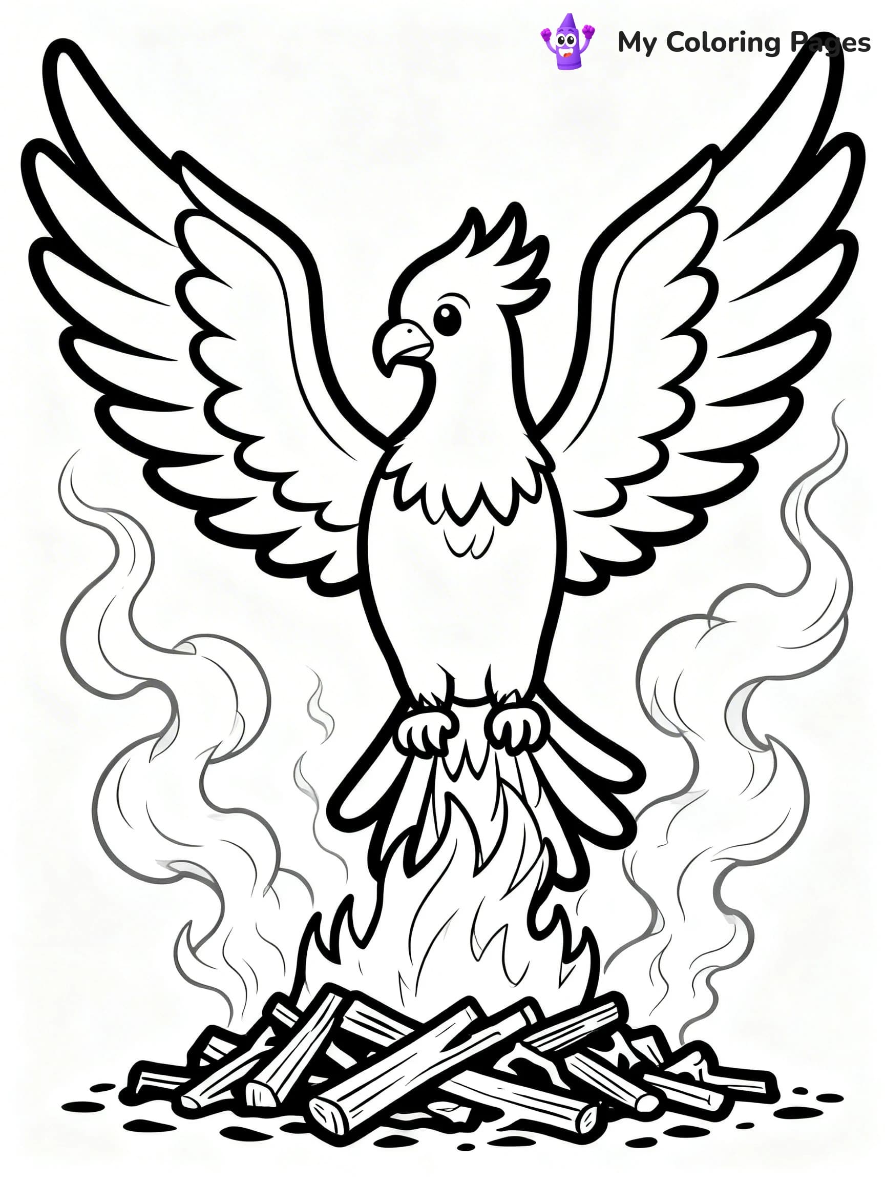 Phoenix Coloring Pages - 19