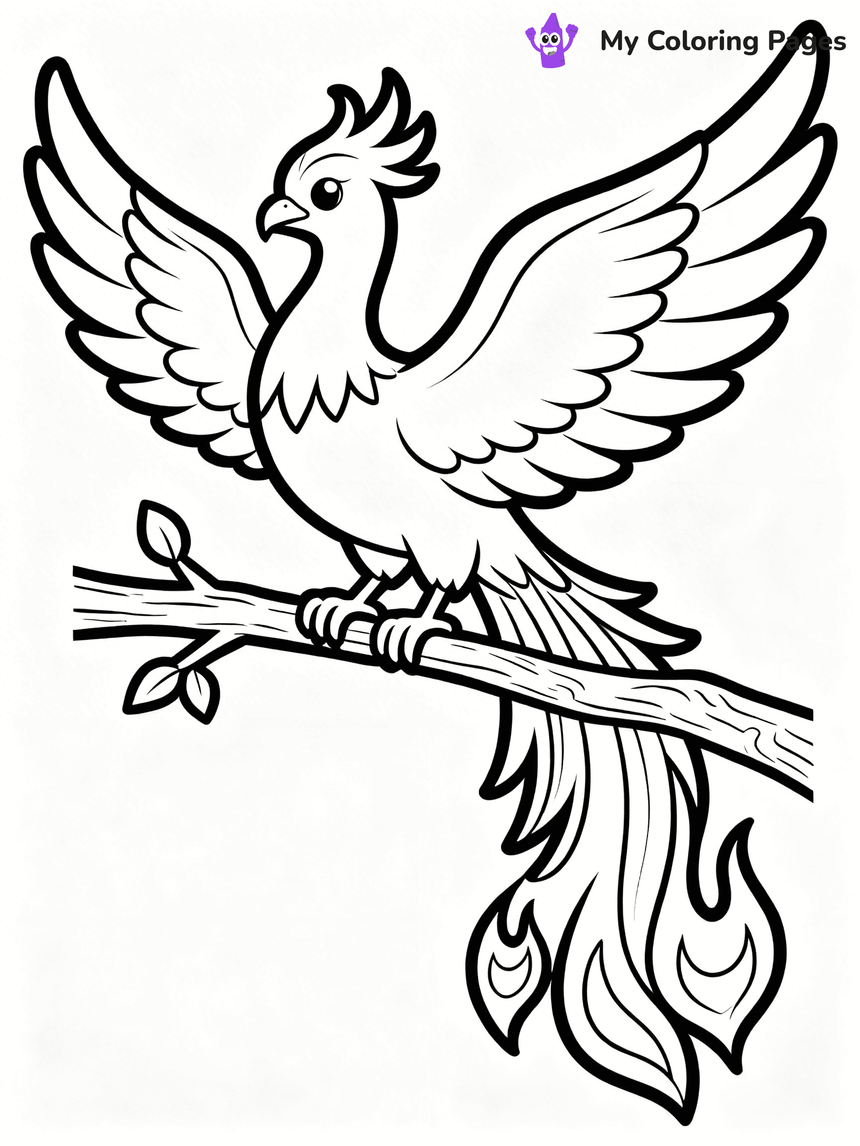 Phoenix Coloring Pages - 18