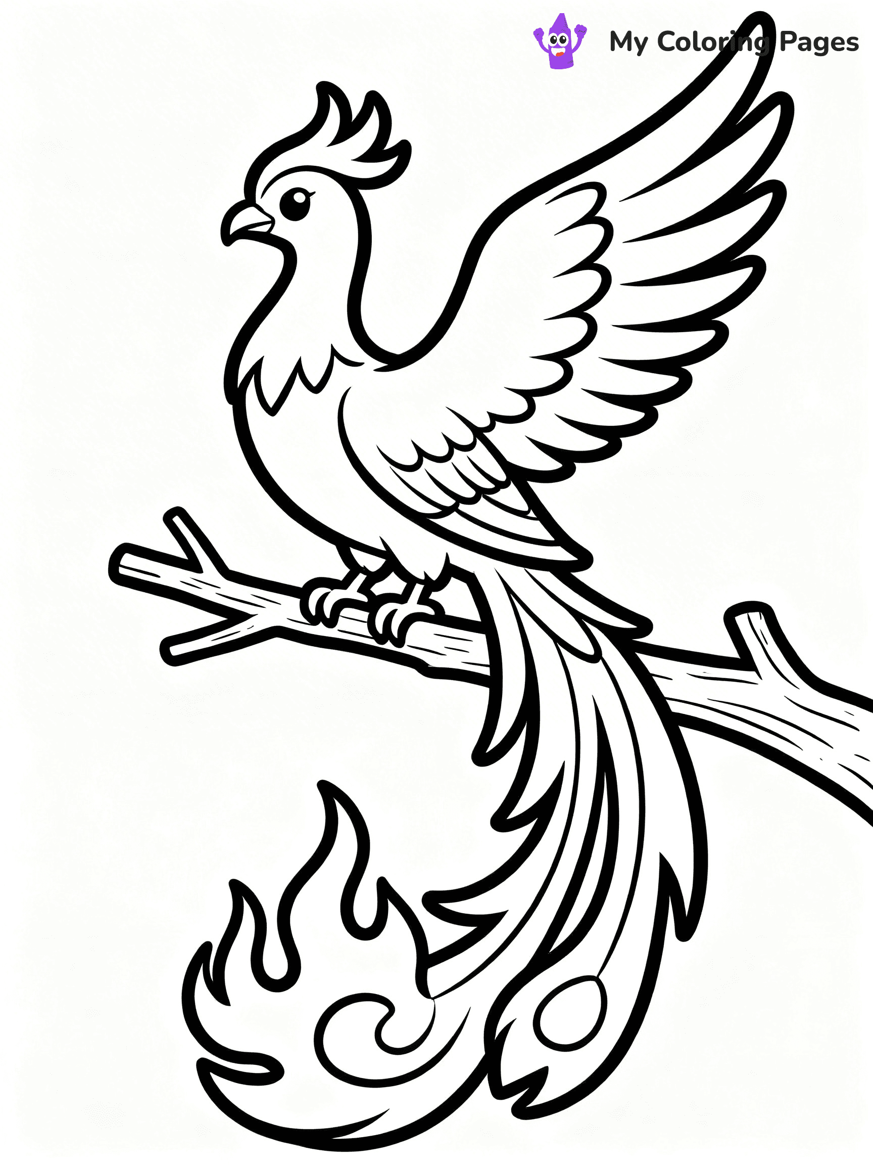 Phoenix Coloring Pages - 16