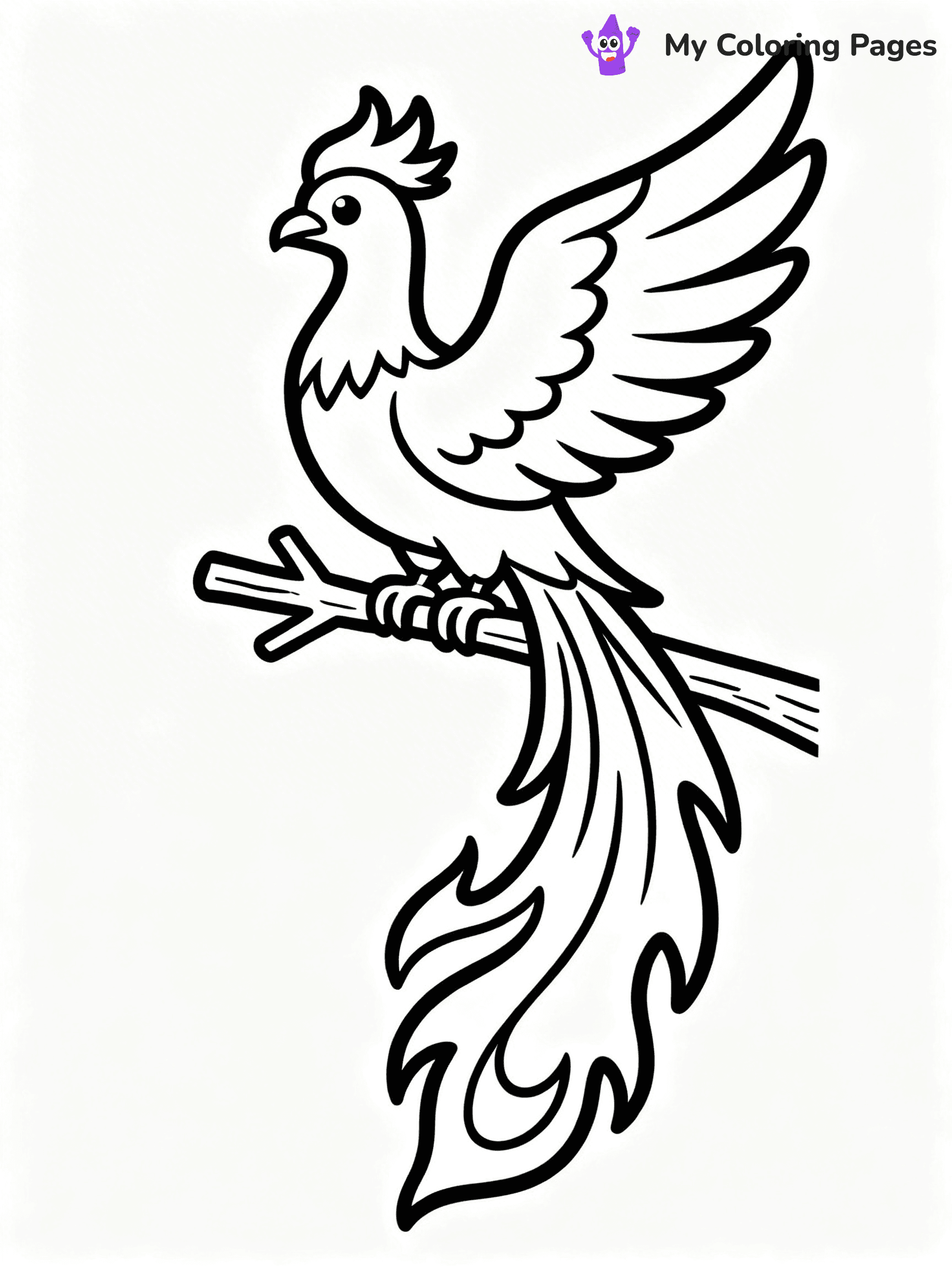 Phoenix Coloring Pages - 14