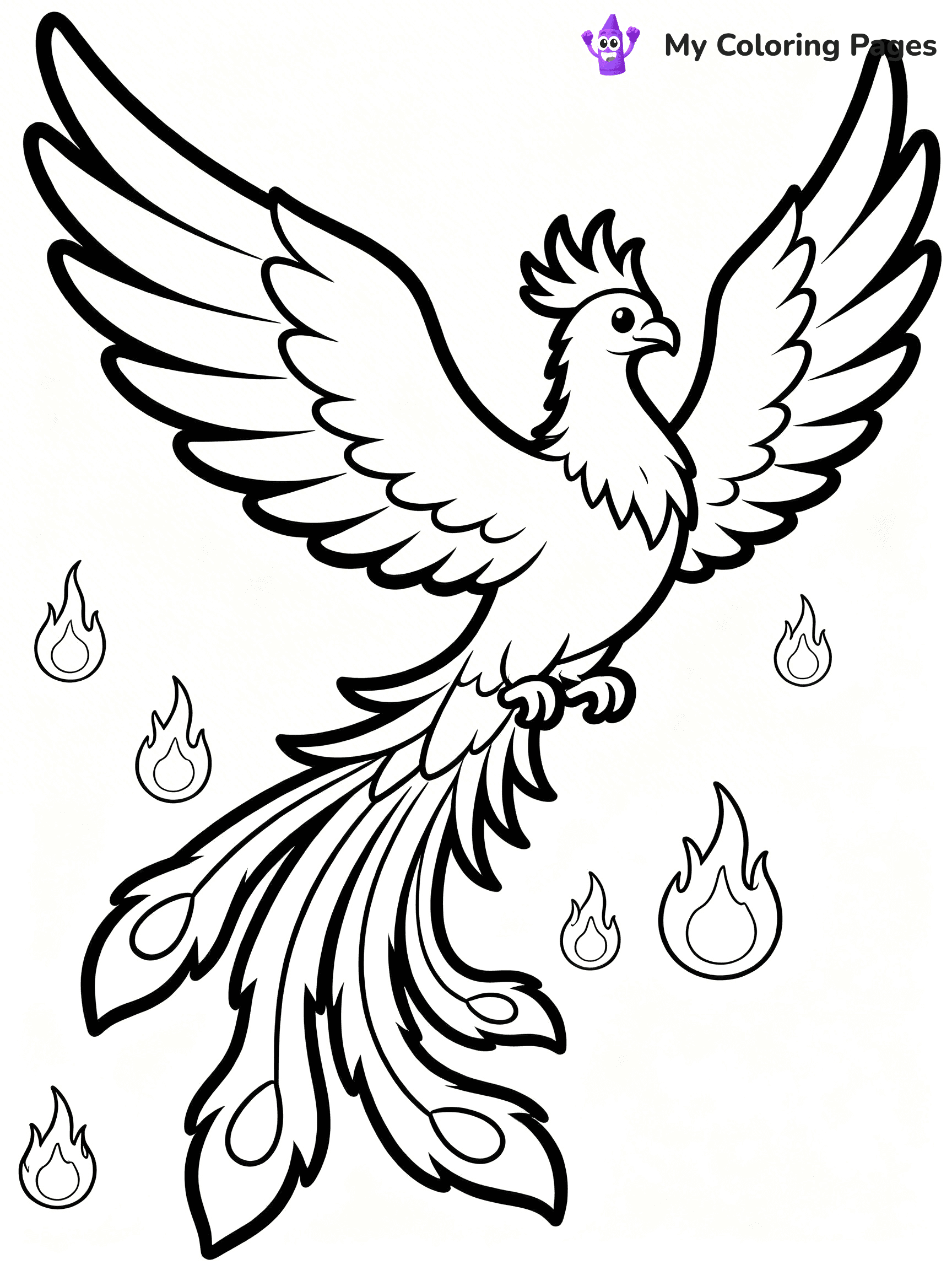 Phoenix Coloring Pages - 12