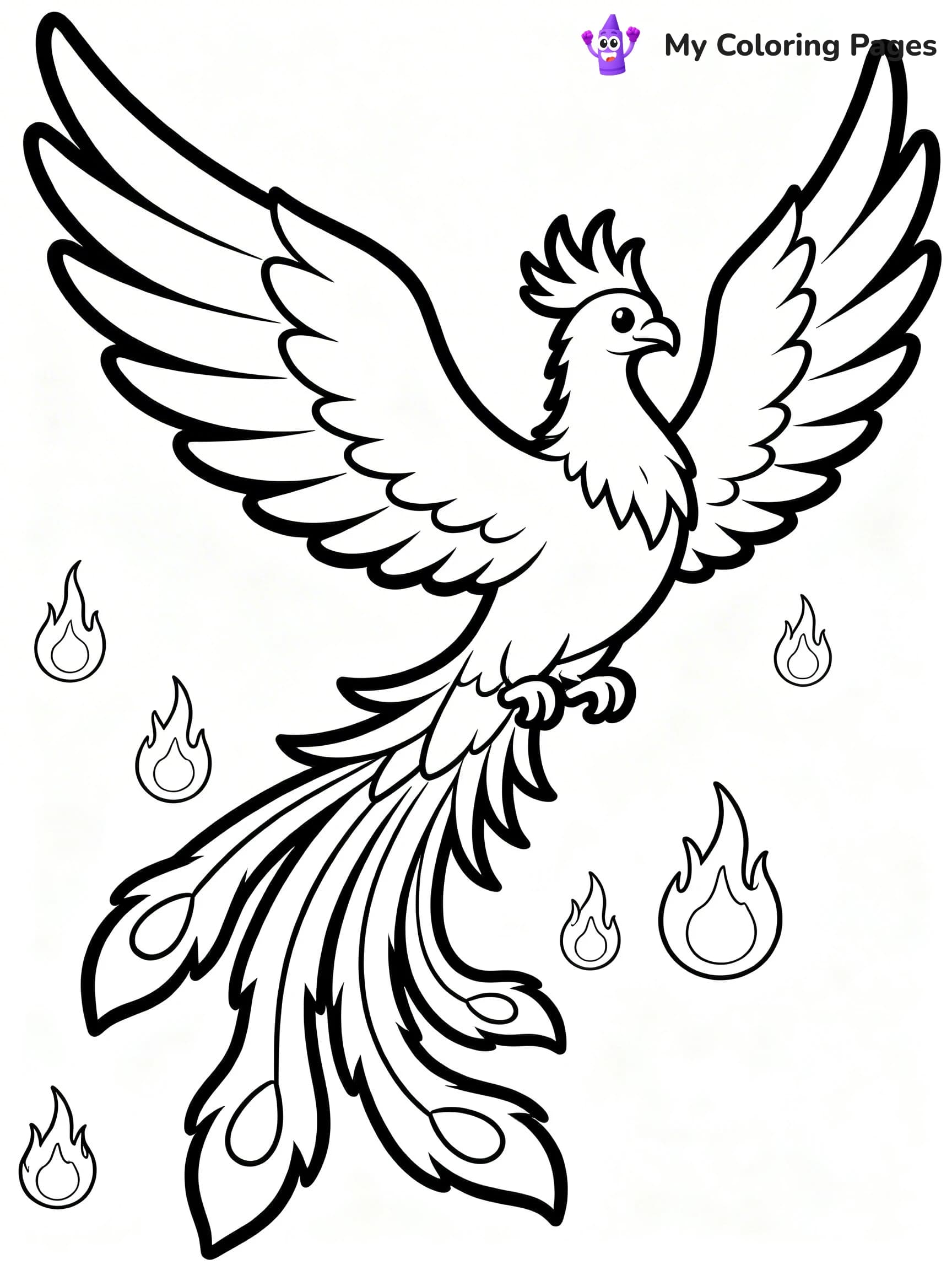 Phoenix Coloring Pages - 12