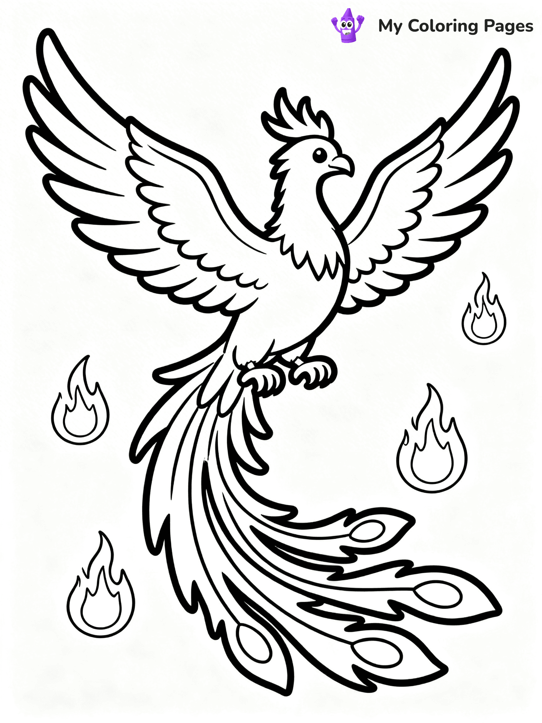 Phoenix Coloring Pages - 10