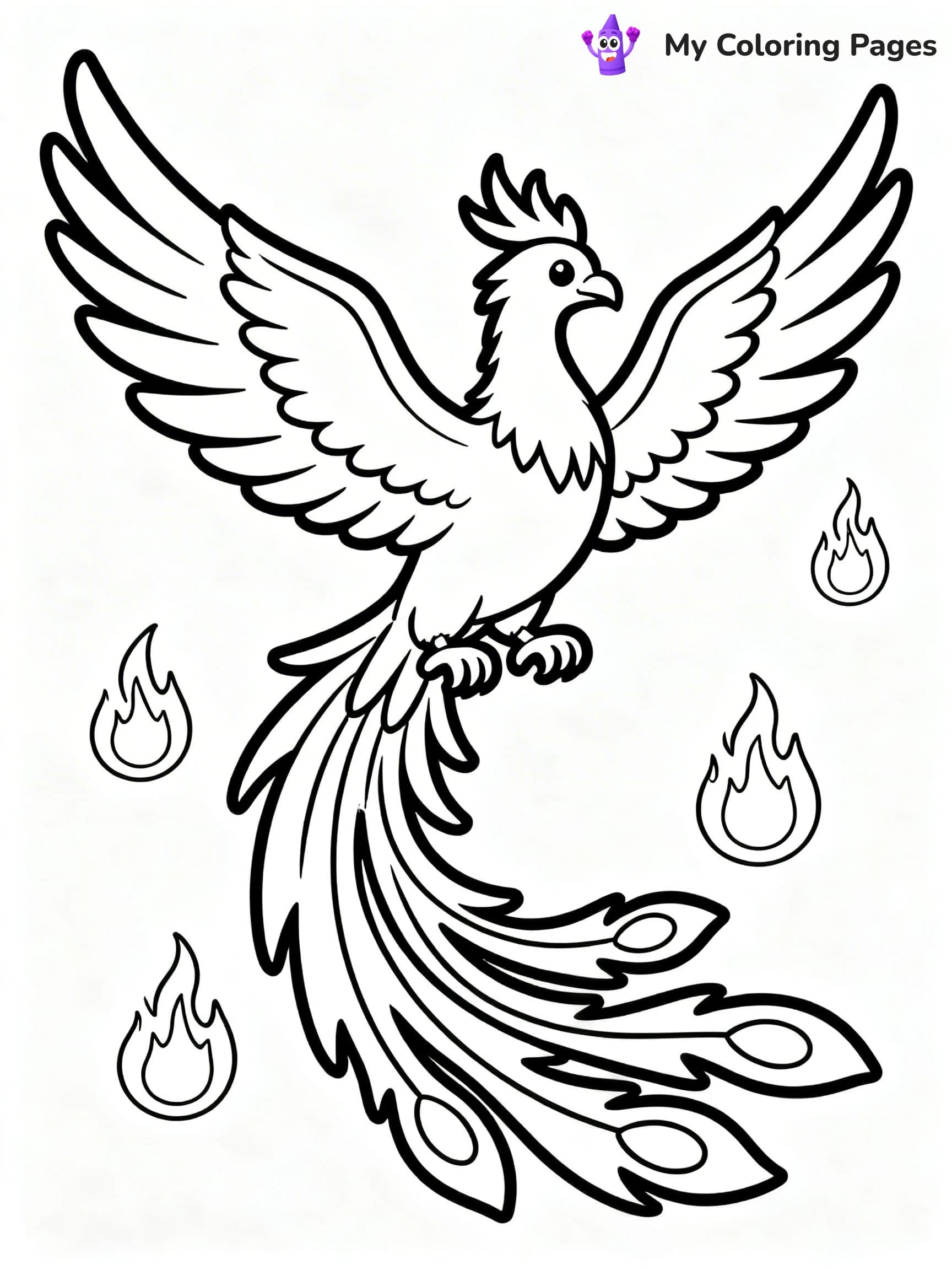 Phoenix Coloring Pages - 10