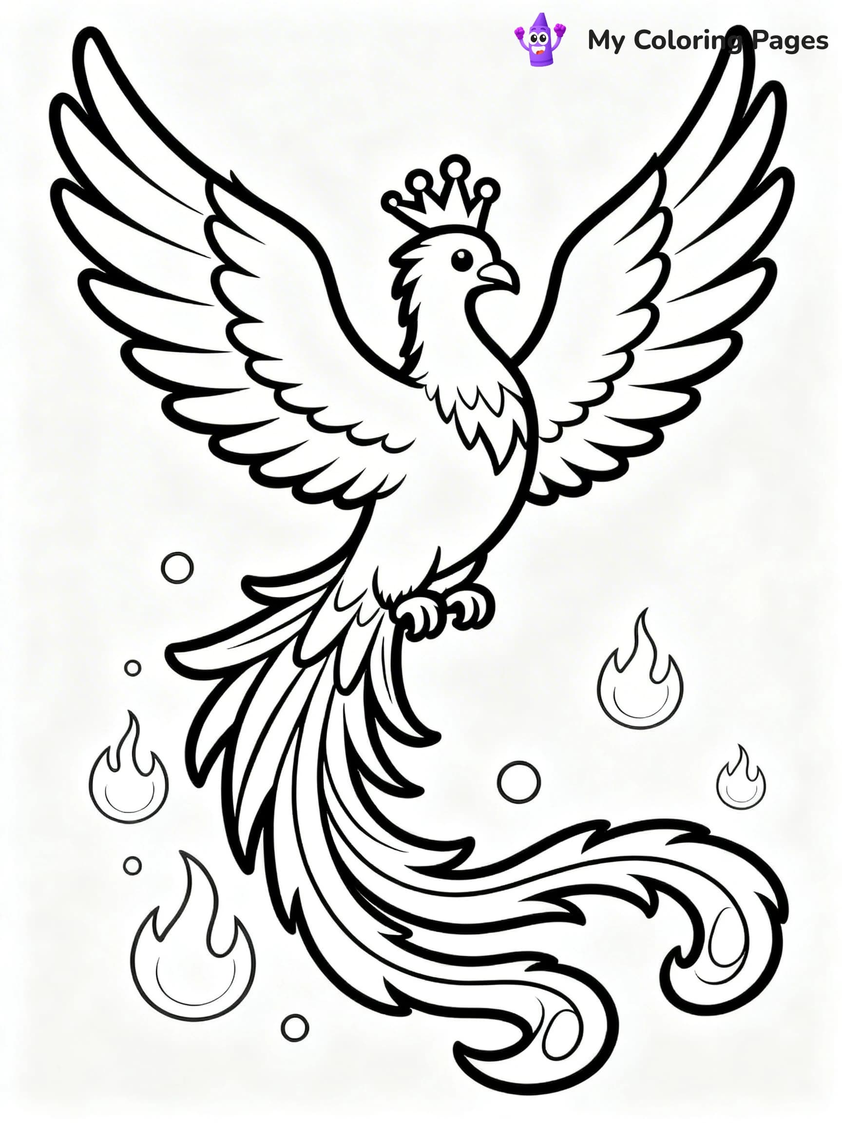 Phoenix Coloring Pages - 9