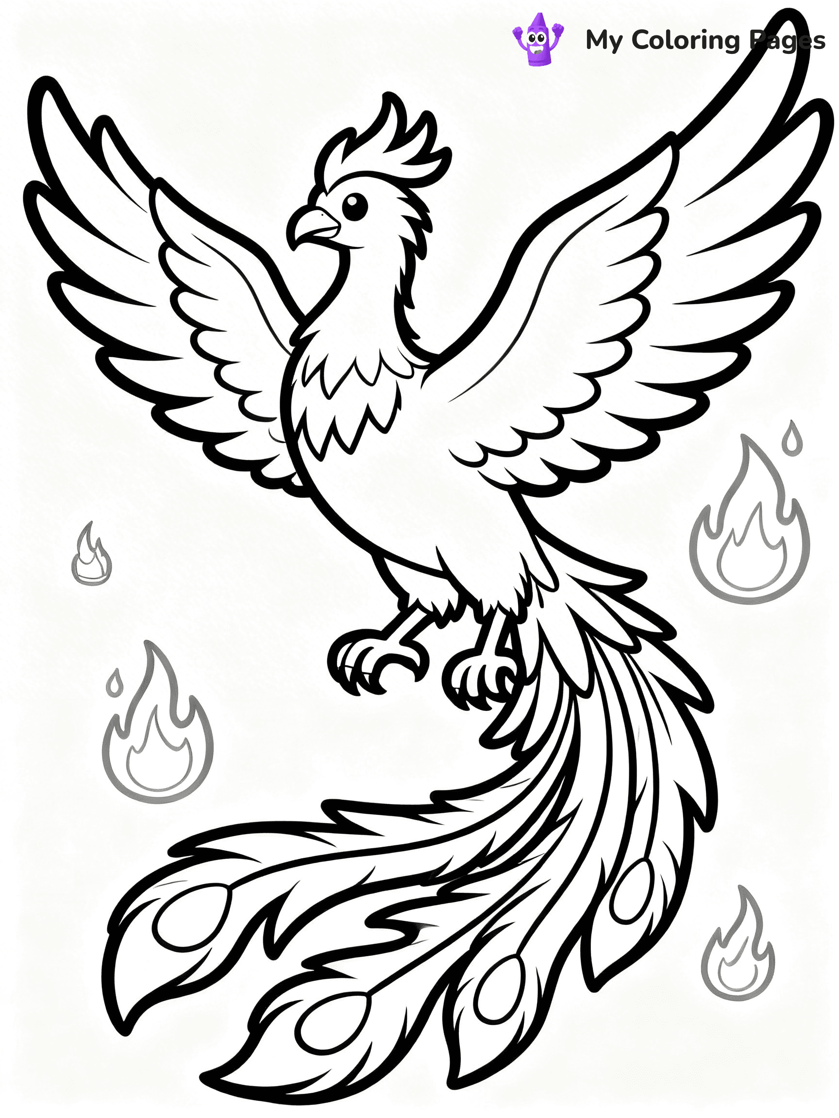 Phoenix Coloring Pages - 8
