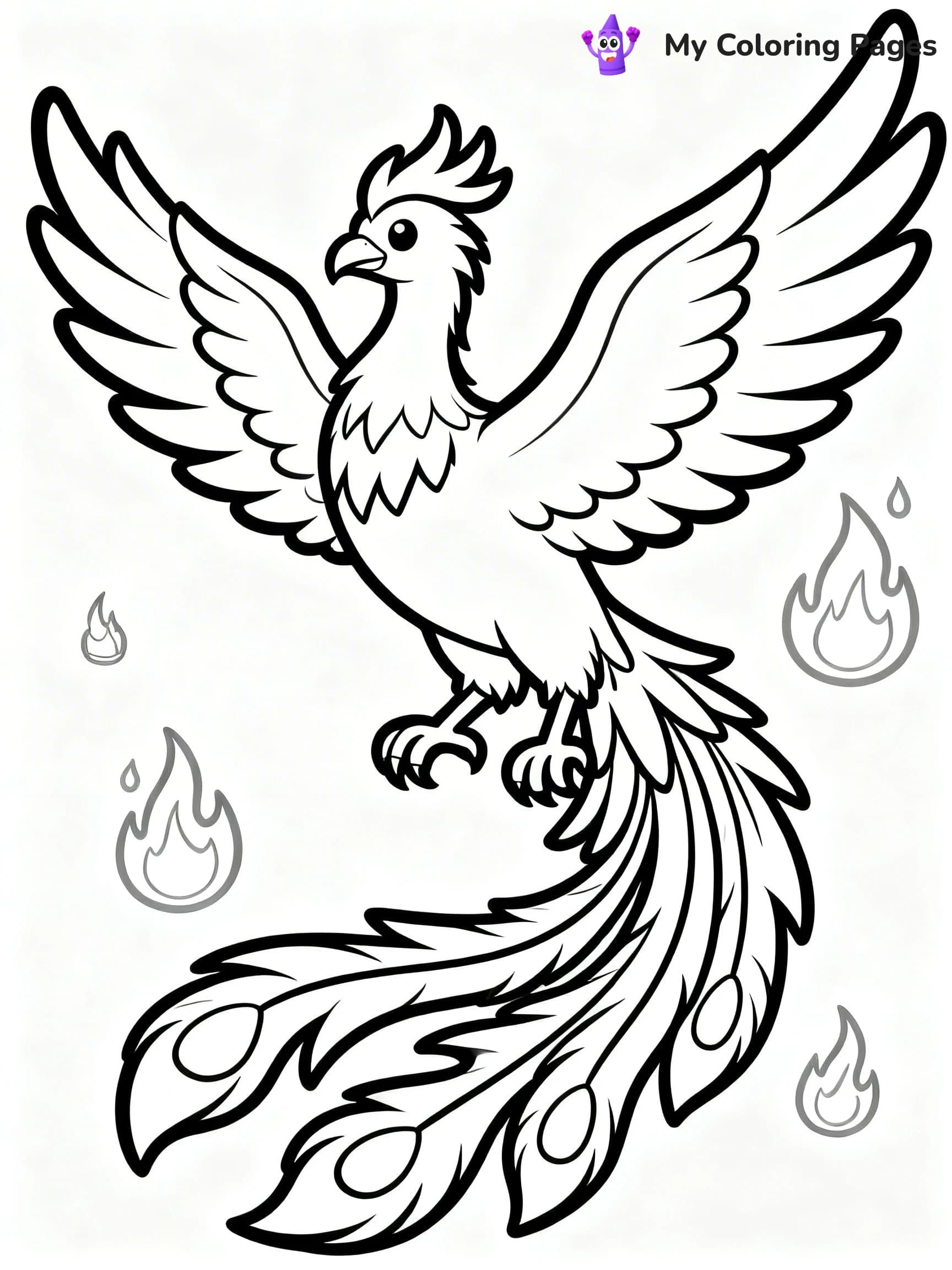 Phoenix Coloring Pages - 8