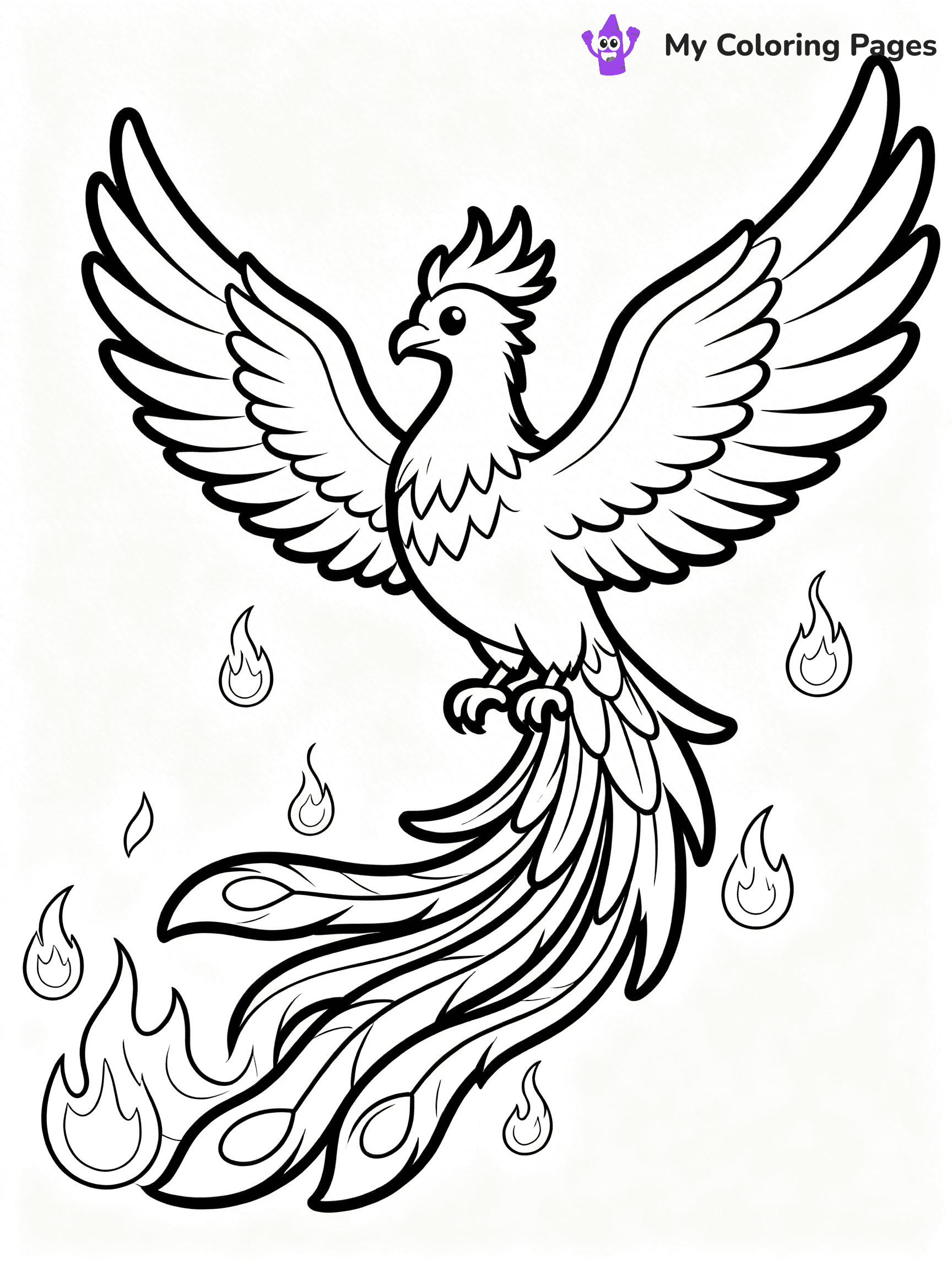 Phoenix Coloring Pages - 7