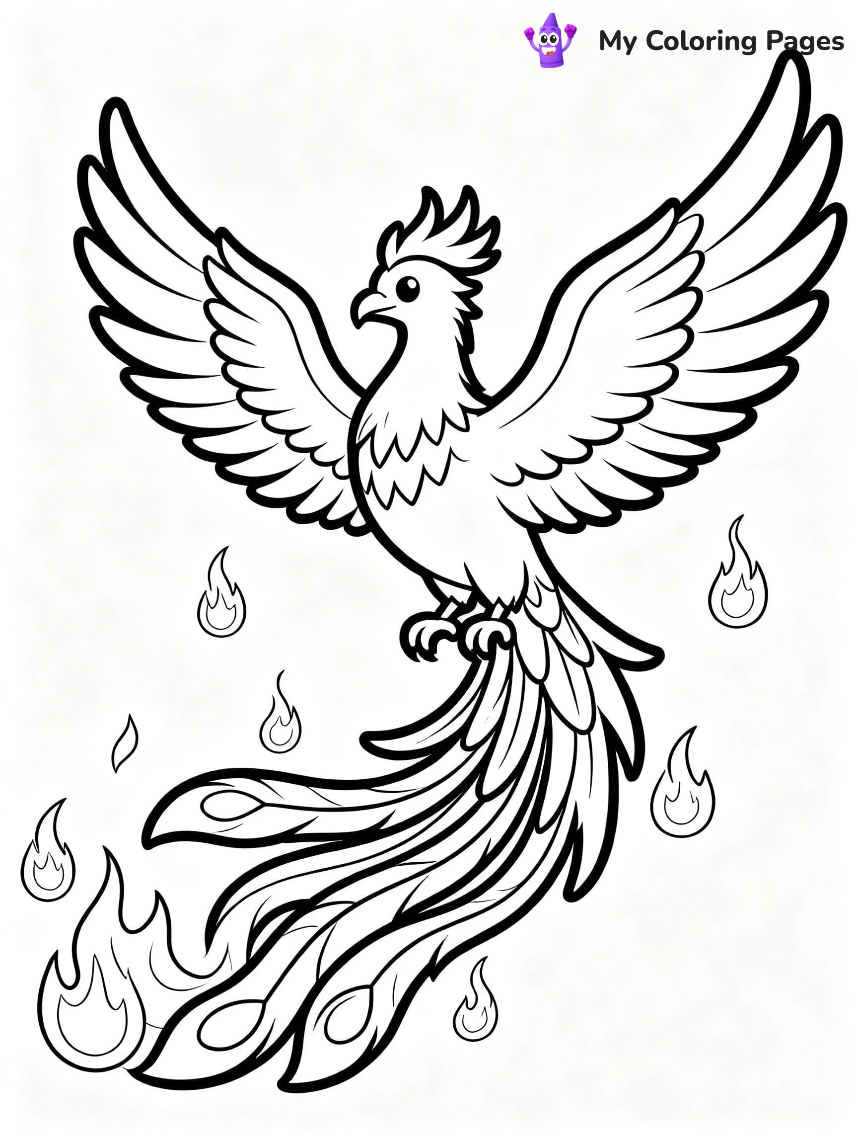 Phoenix Coloring Pages - 7