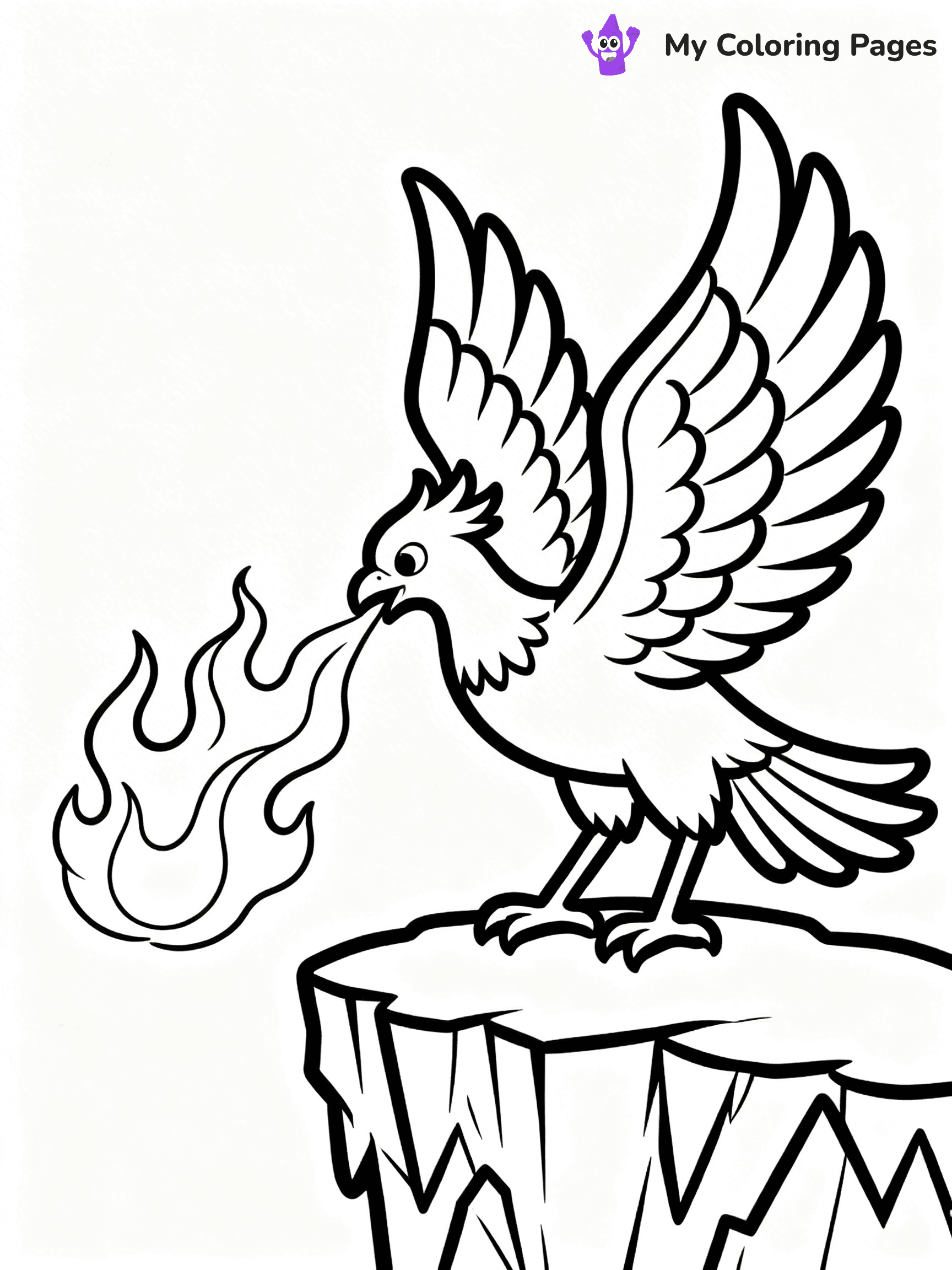 Phoenix Coloring Pages - 6